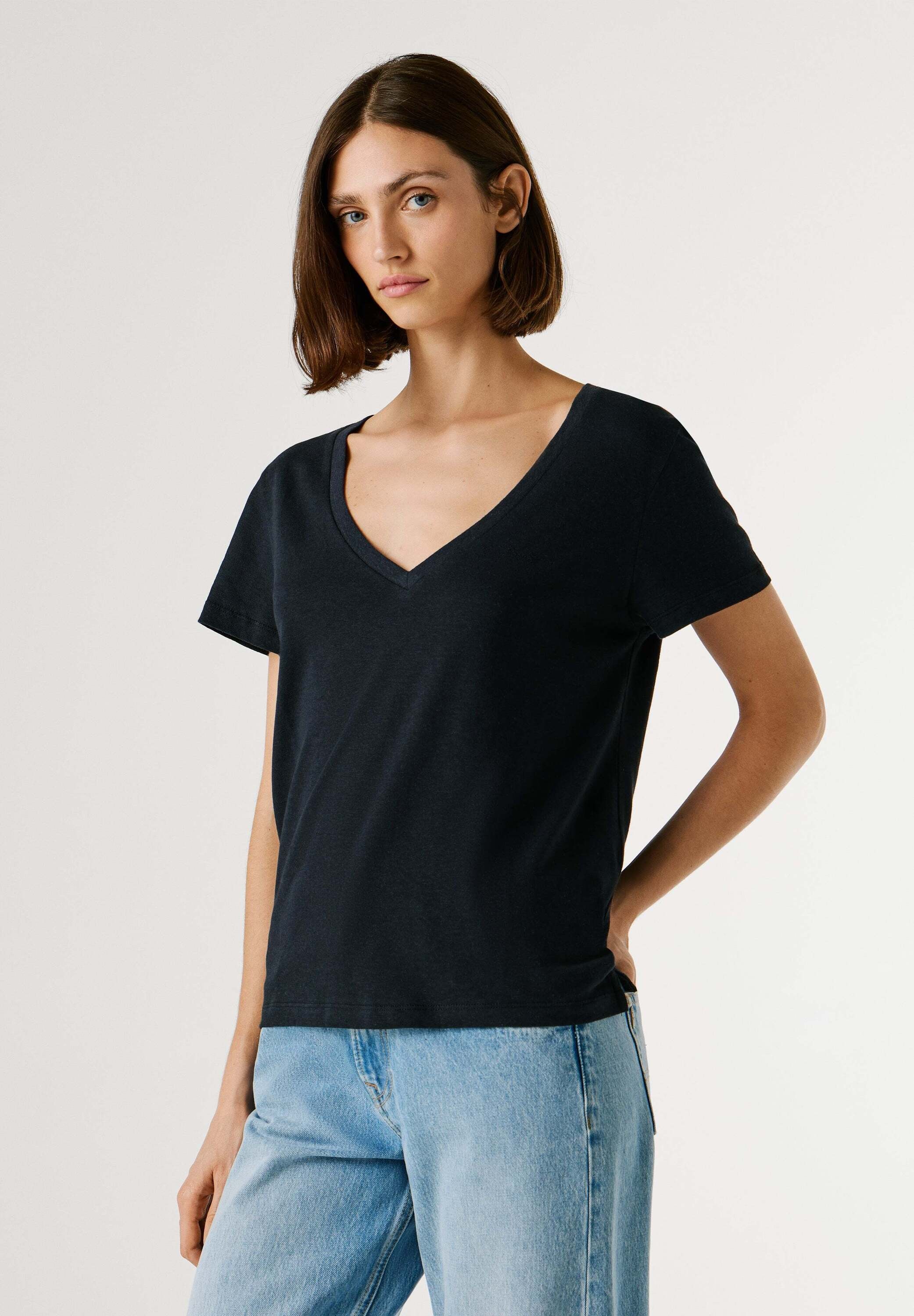 Pepe Jeans T-Shirt »basic t-shirt MEGAN V-NECK«