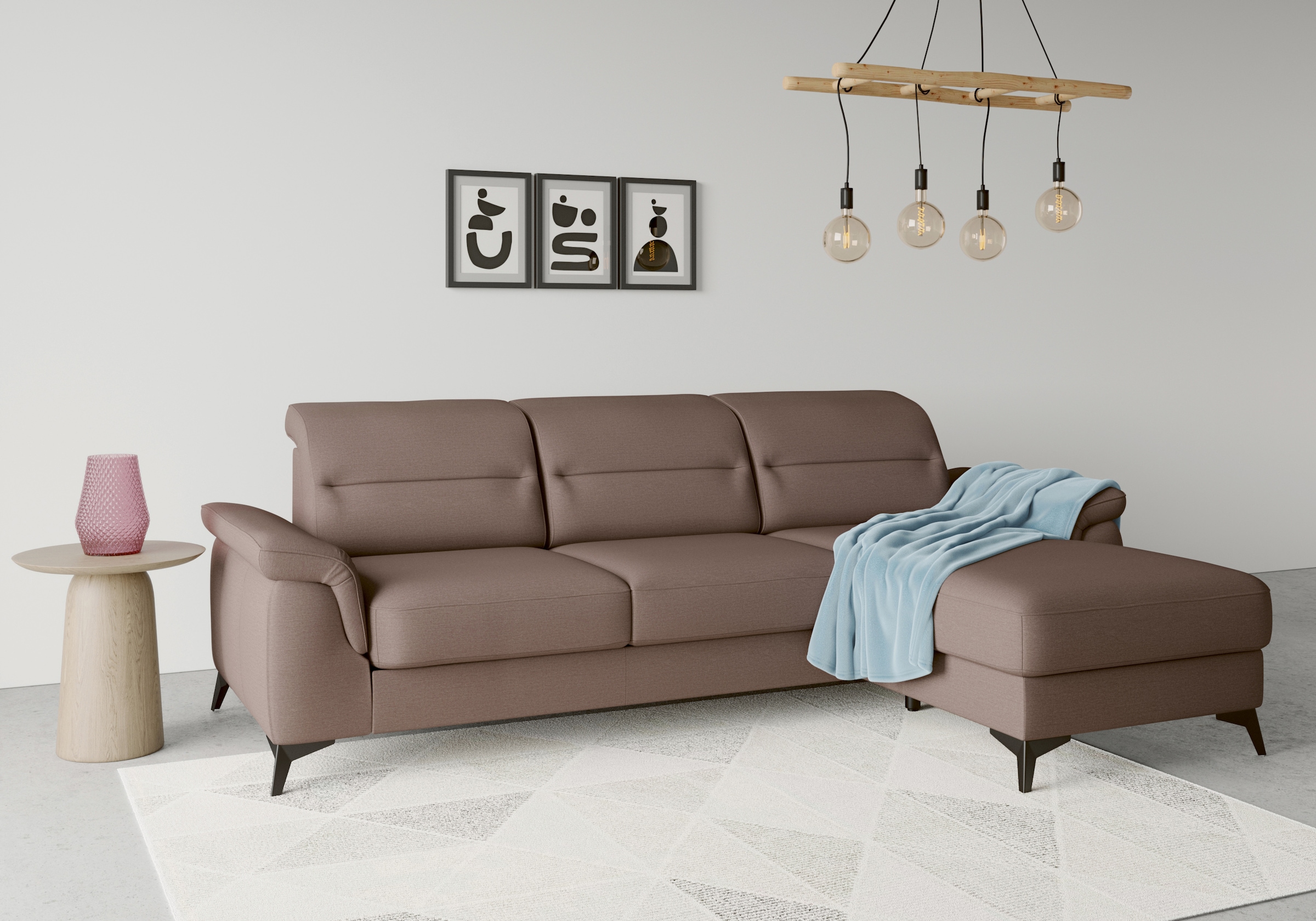 sit&more Ecksofa "Sinatra L-Form", mit Recamiere, optional mit Kopfteilvers günstig online kaufen