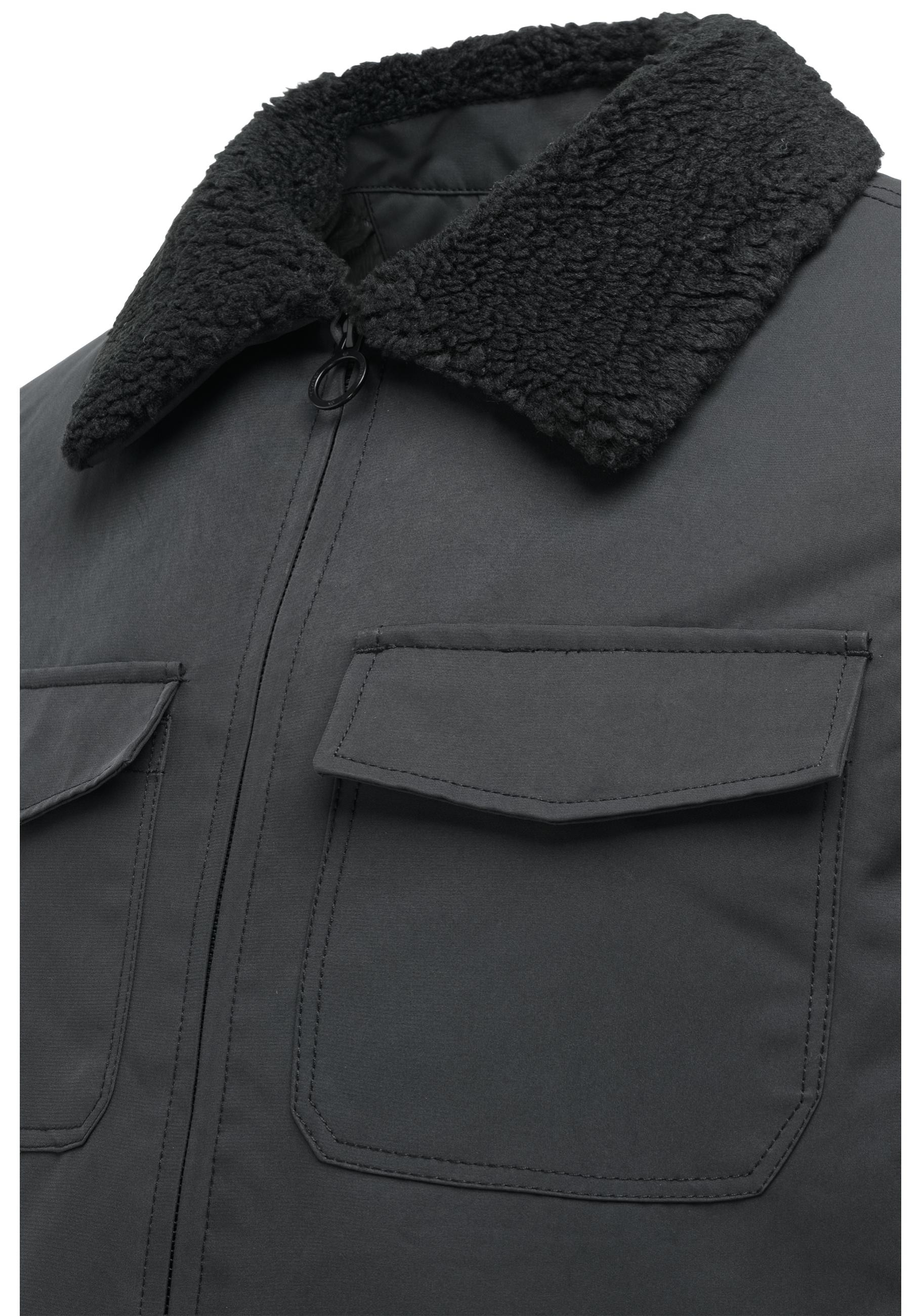Ragwear Outdoorjacke »Dyphner Warm Y« ohne Kapuze Warme Herren Winterjacke mit Teddyfleece-Kragen