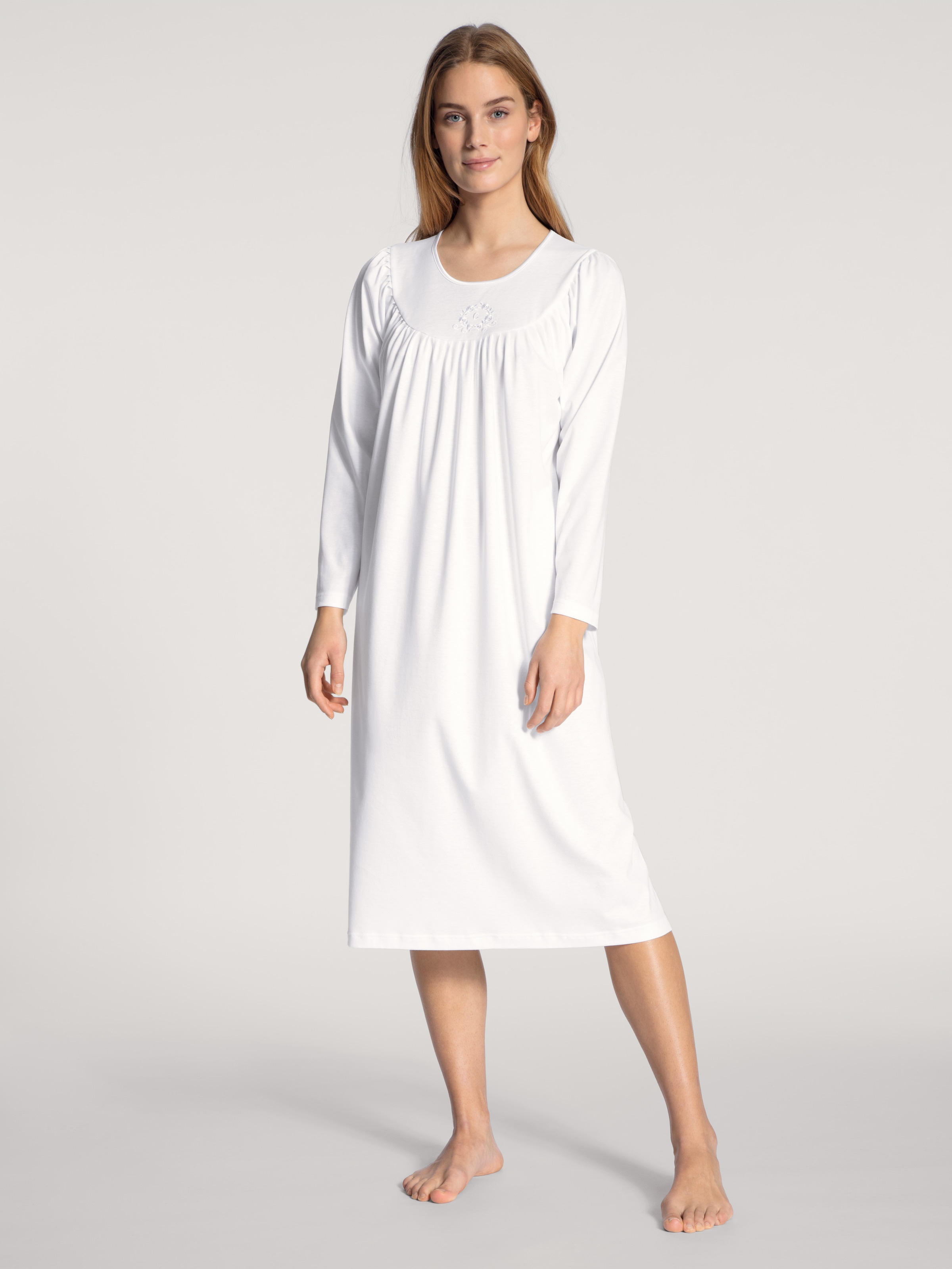 CALIDA Nachthemd "Soft Cotton", Schlafhemd ca. 110 cm lang, Comfort Fit, Raglanschnitt