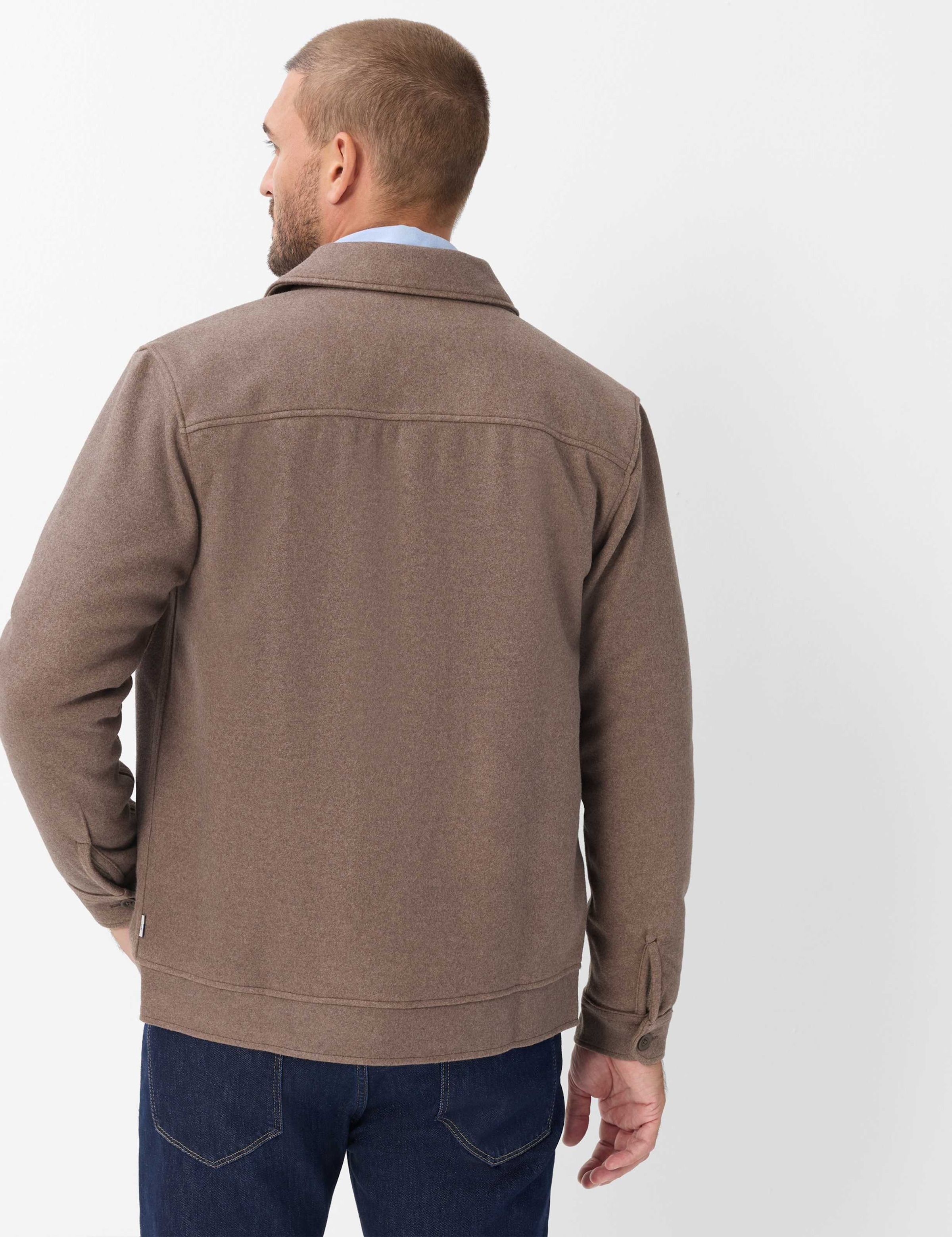 Brax Sweatjacke »Style SANTIAGO« Flanell: Overshirt im Viskosemix