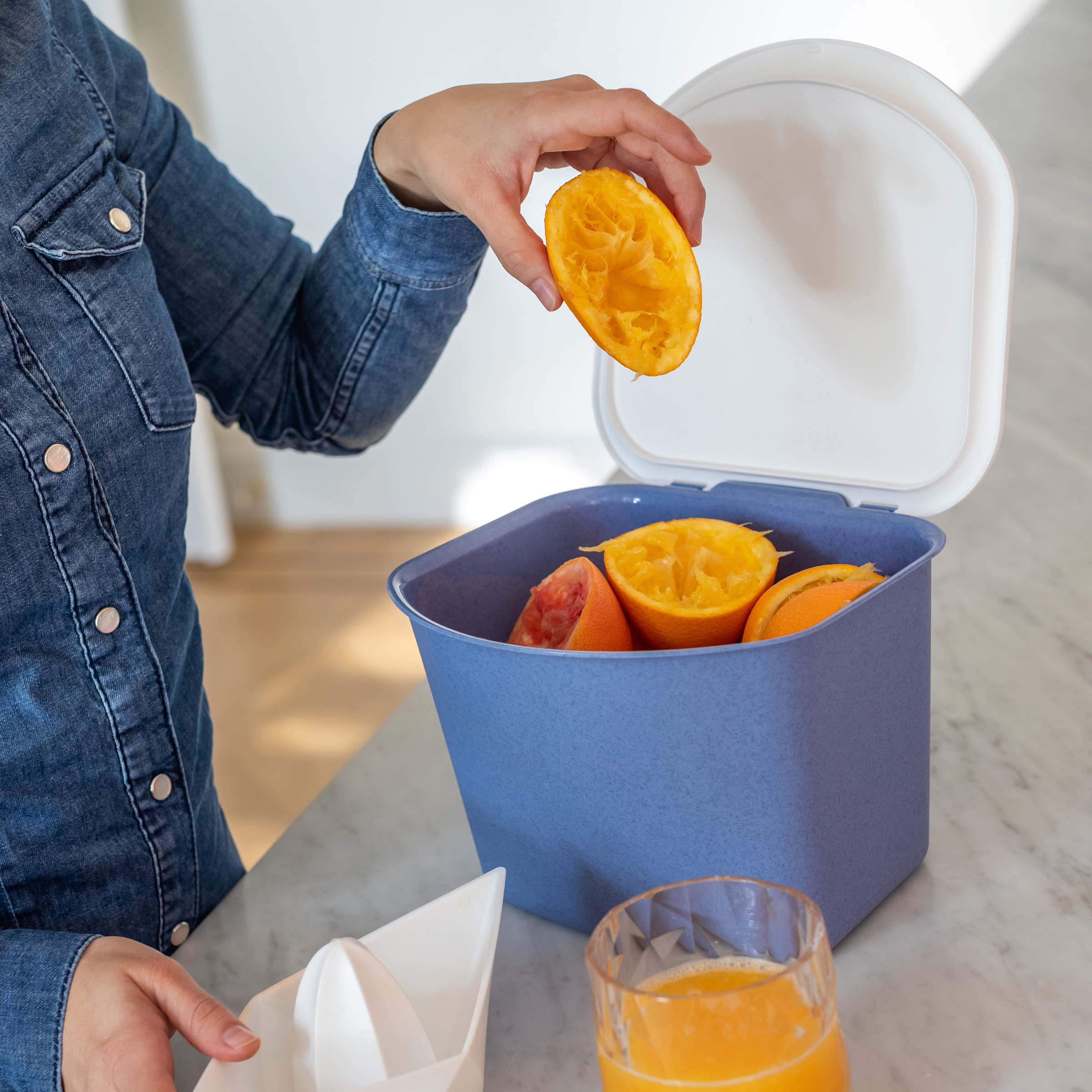 KOZIOL Biomülleimer »BIBO«, 1 Behälter, 100% recycelbar. Melaminfrei, made in Germany
