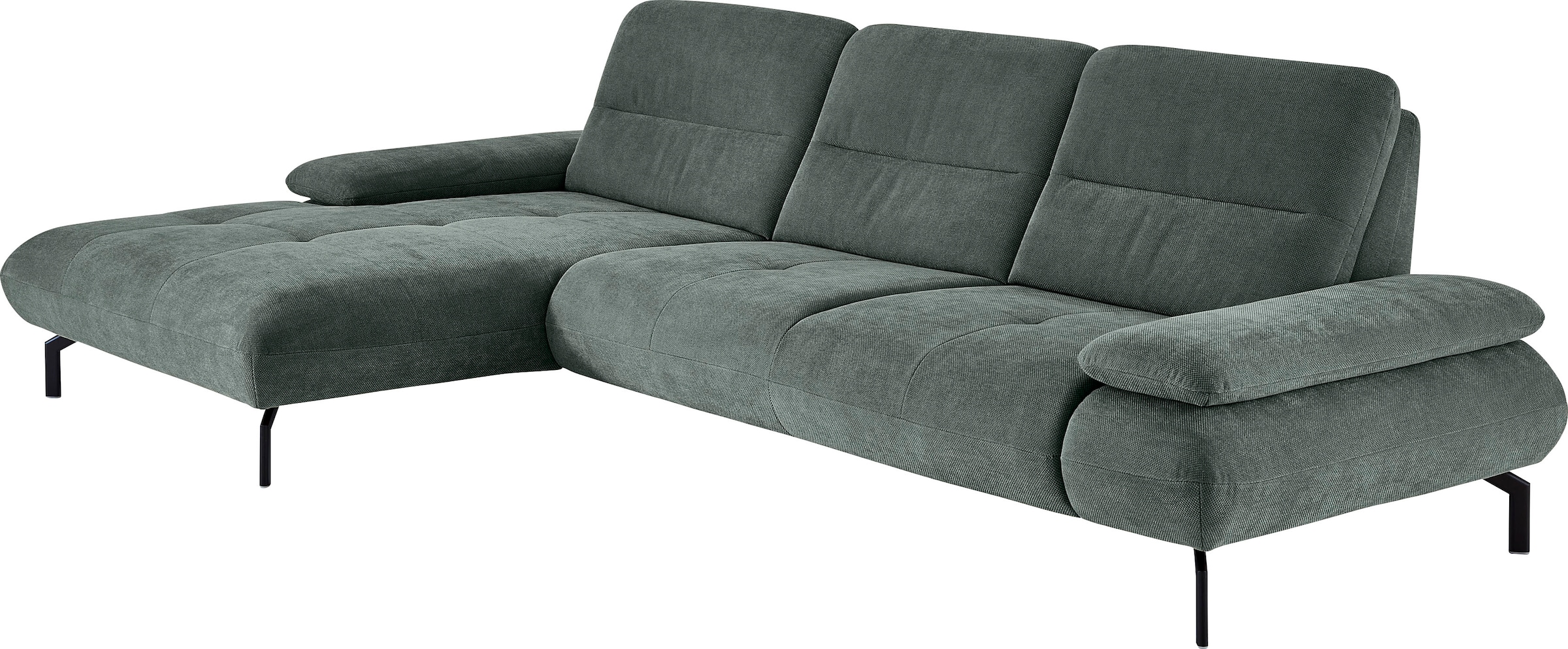 Die PlanBar Ecksofa »MP-IN23186 L-Form«, Hochwertige Kaltschaumpolsterung, wahlweise mit motorischem Canape