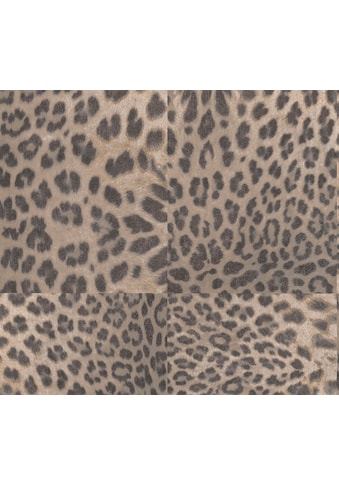 Vliestapete »Desert Lodge«, Fellimitat-animal print-gemustert, Tapete Leopardenmuster