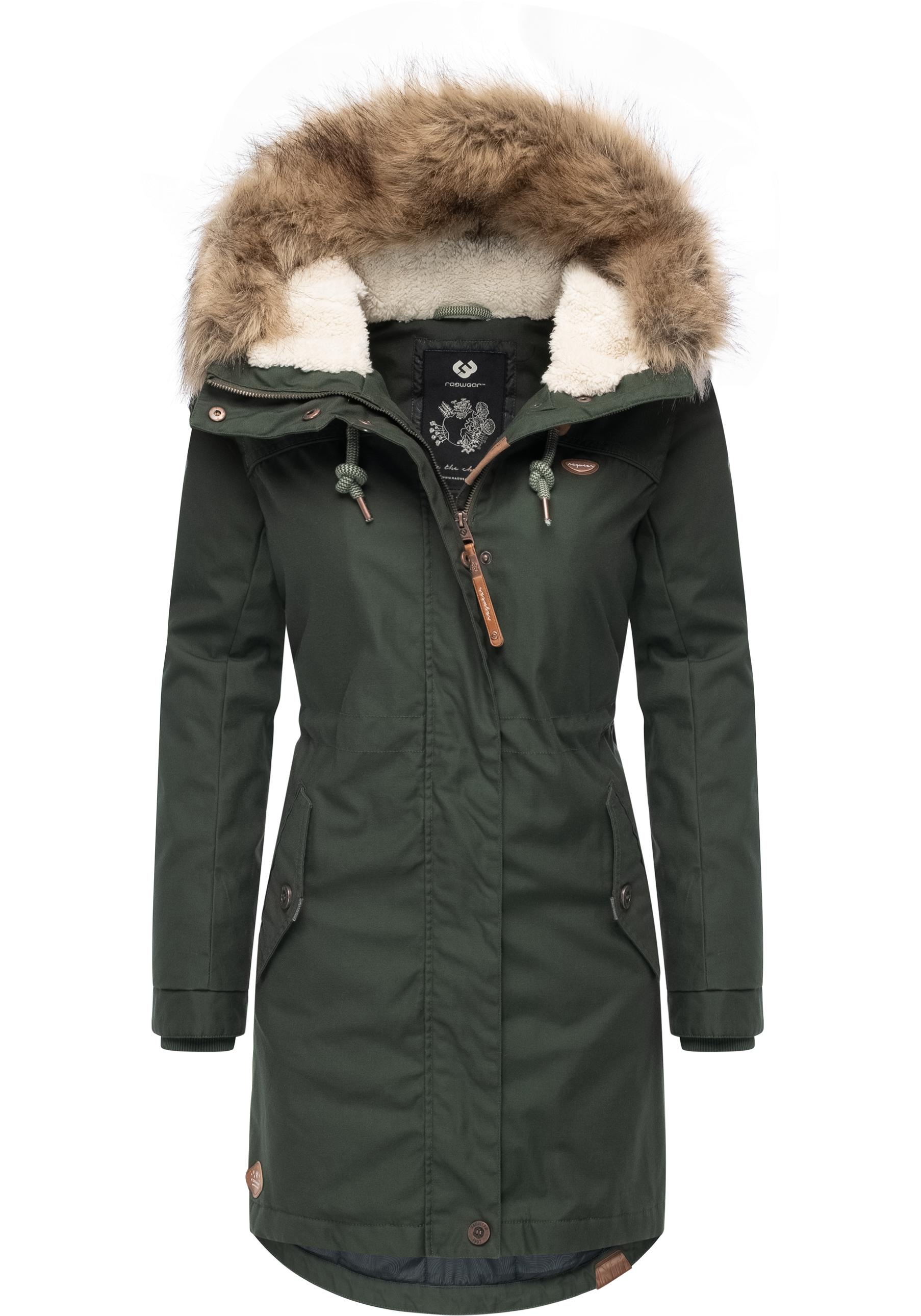 Ragwear Winterjacke "Tawny" mitKapuze stylischer Winterparka mit großer Kap günstig online kaufen