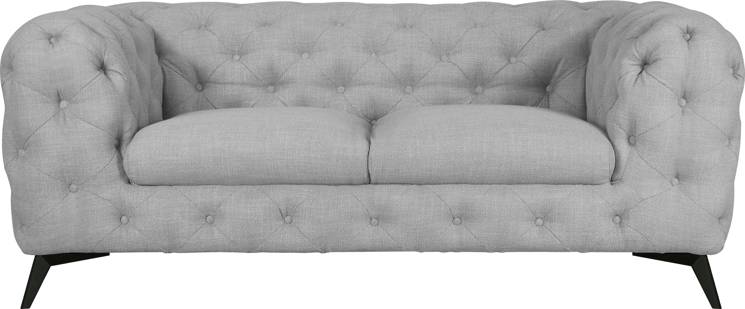 Leonique Chesterfield-Sofa "Glynis", aufwändige Knopfheftung, moderne Chesterfield Optik, Fußfarbe wählbar