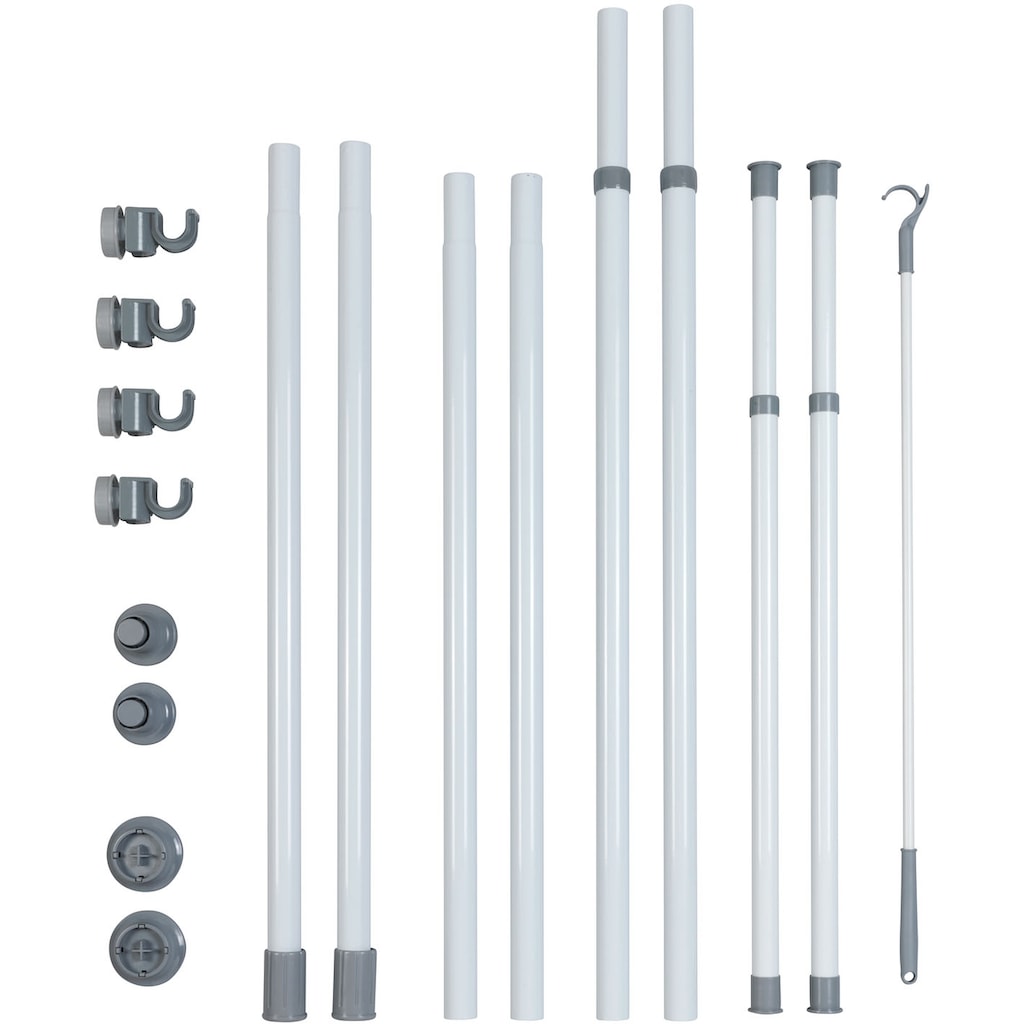 WENKO Teleskopregal »Herkules Basic«, verstellbar, Breite 75-120 cm, Höhe 165-300 cm