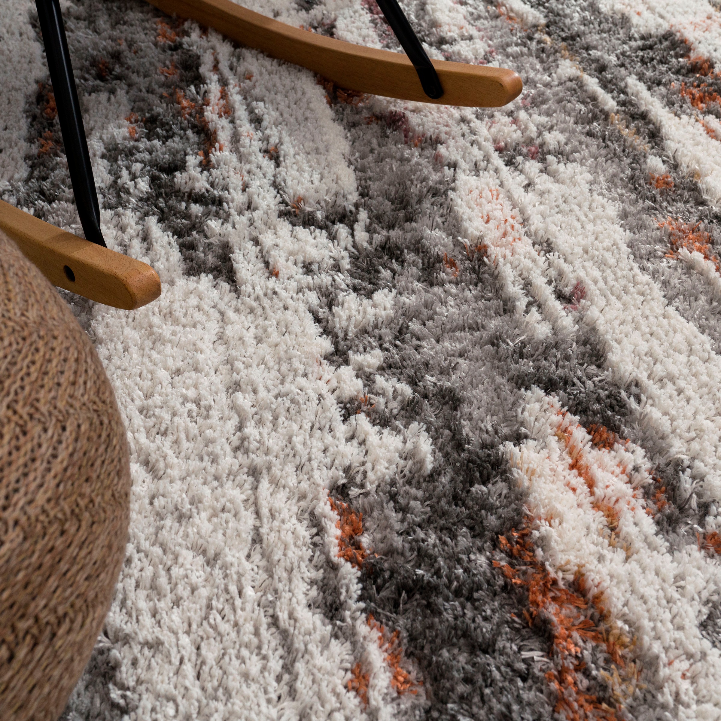 Paco Home Hochflor-Teppich "Vincenza 283" rechteckig 34 mm Höhe kuschelig, günstig online kaufen