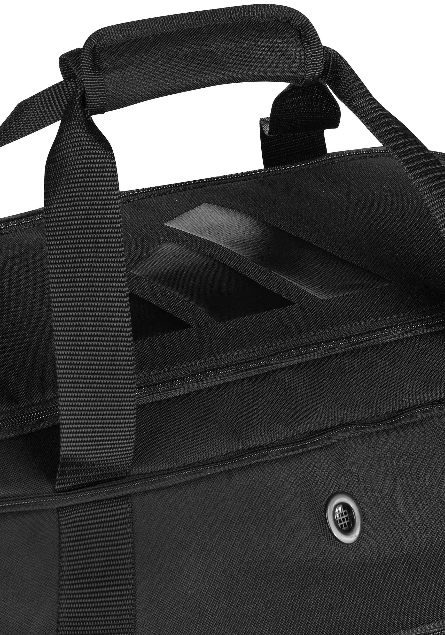 adidas Performance Sporttasche »Duffle Combat Sports black/white M«, Belüftetes, wasserdichtes Fach, verhindert Geruchsbelästigung