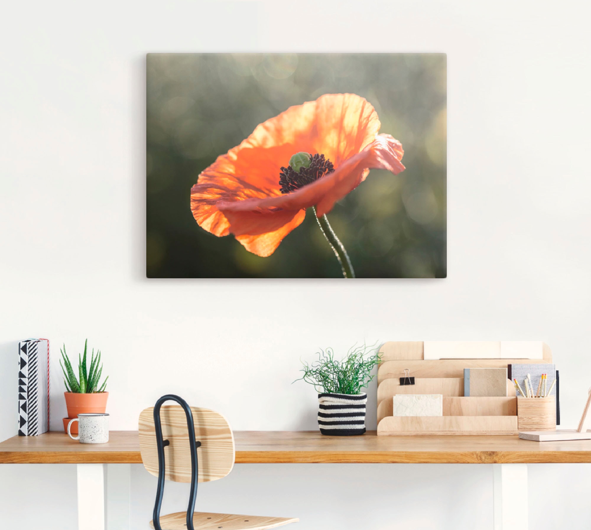 Artland Wandbild »Mohnblüte I«, Blumen, (1 St.), als Leinwandbild, Poster in verschied. Größen