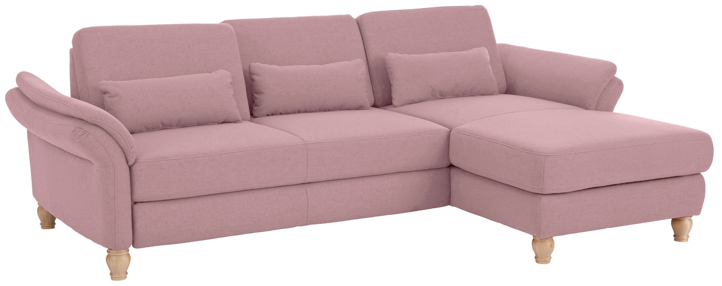Home affaire Ecksofa »Palace L-Form«, incl. Sitztiefenverstellung, wahlweise mit Bettfunktion und Stauraum