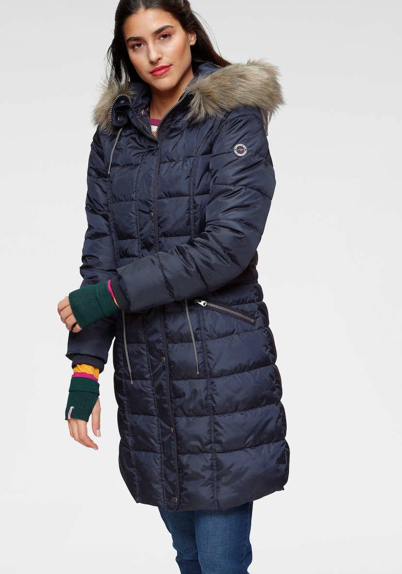 Ragwear Anorak »Novva Block«, mit Kapuze, stylische Winterjacke mit V-Steppung  und Kapuze kaufen | BAUR