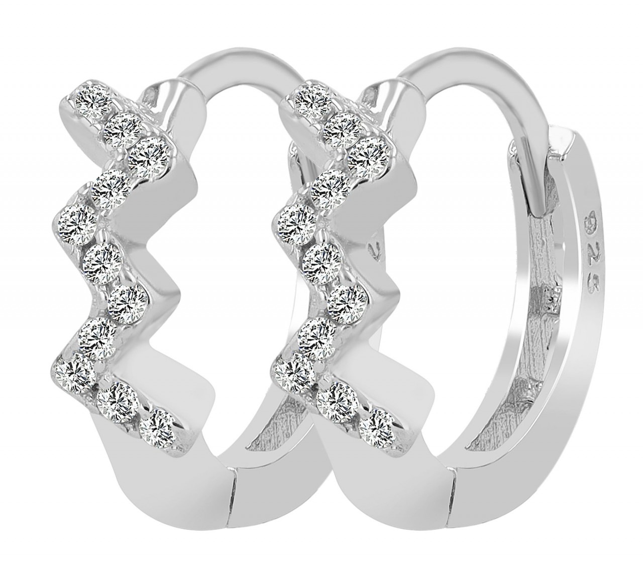 Adelia´s Paar Creolen »Damen Creolen aus 925 Sterling Silber und Zirkonia Ø 5 mm«