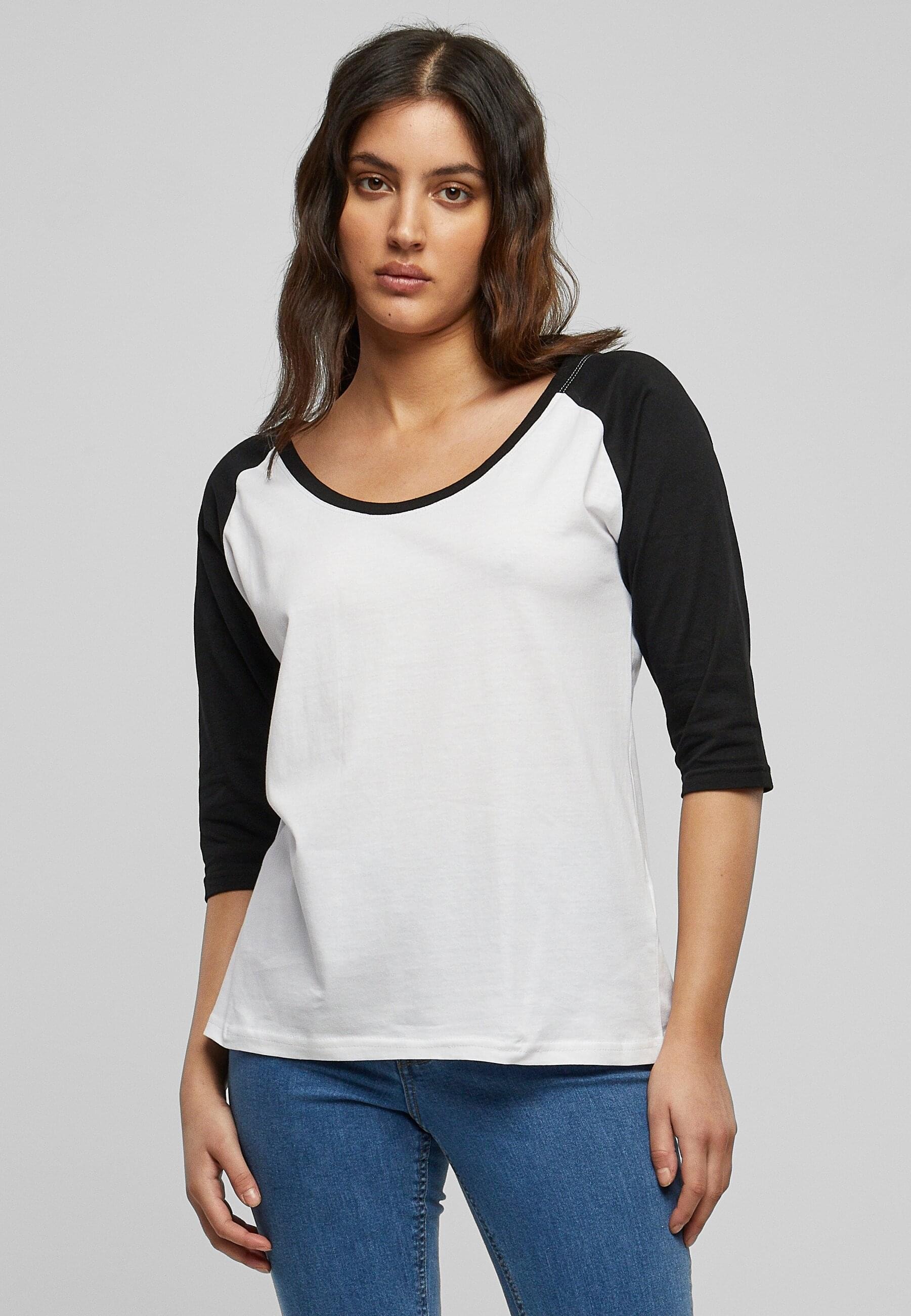 URBAN CLASSICS T-Shirt »Damen Ladies tlg.) Tee«, 3/4 kaufen BAUR Contrast online Raglan | (1