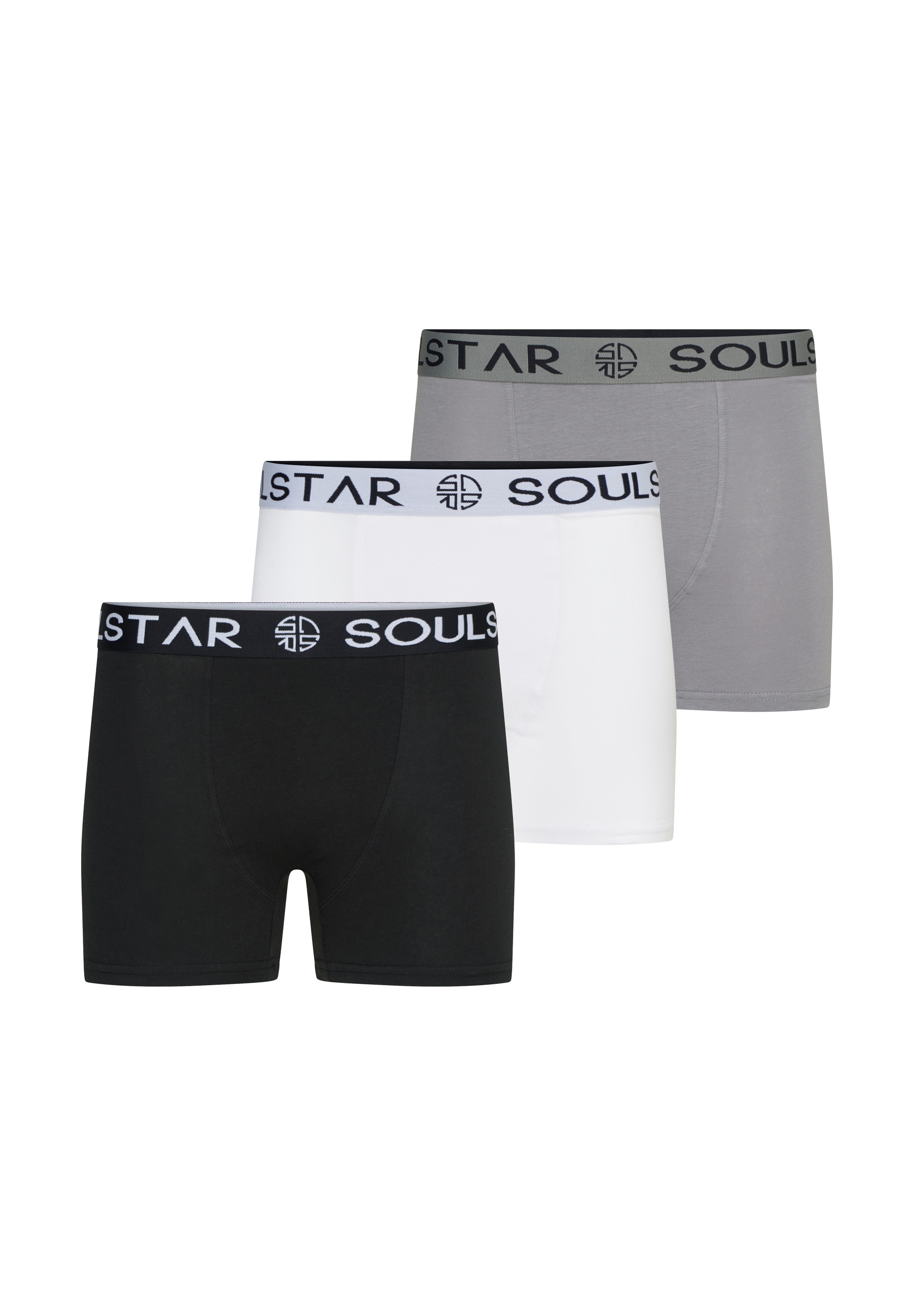 SOULSTAR Boxershorts »Basic Herren Unterhosen Unterwäsche Extra Weiches Material Männer« Packung, 3er-Pack, 3 Stk. Basic Herren Unterhosen Unterwäsche Extra Weiches Material Männer