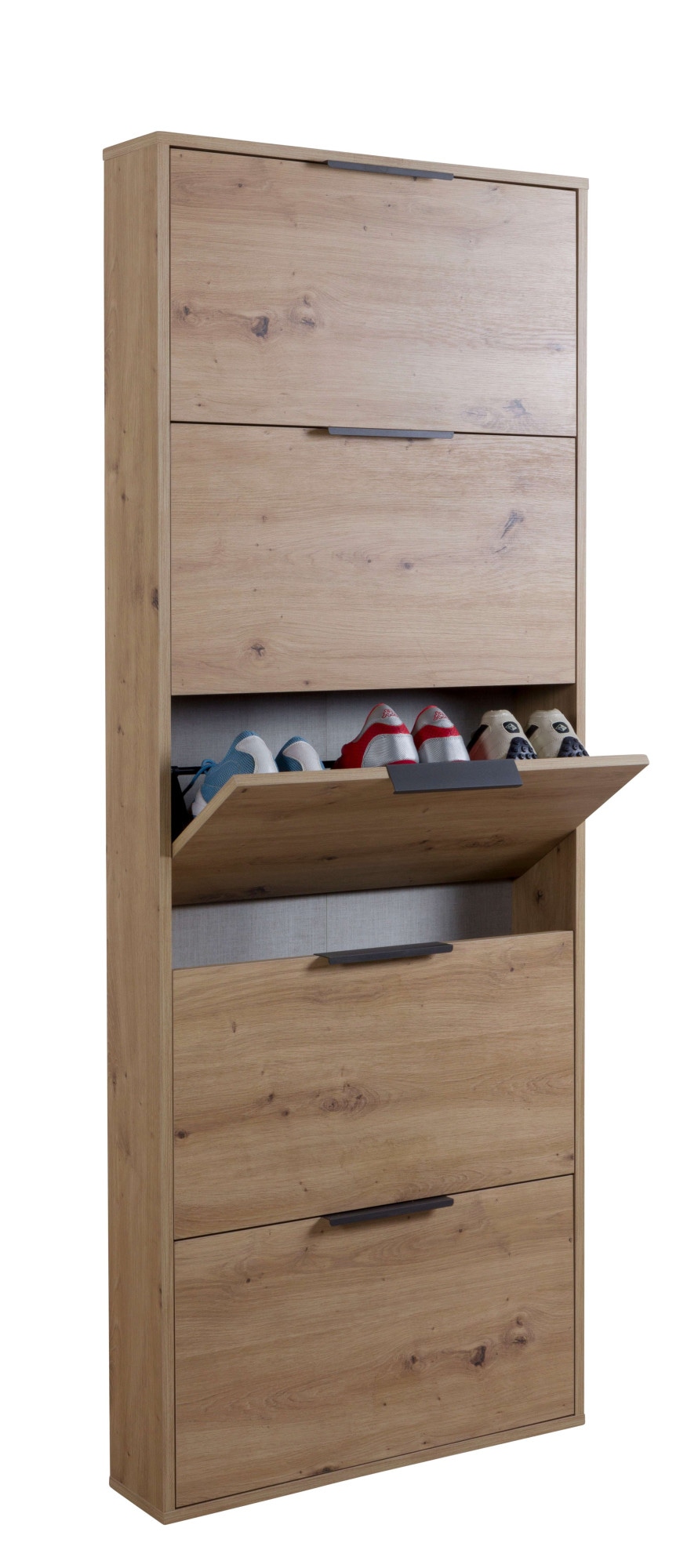 Composad Schuhschrank »Espresso,Schuhschrank, Schuhkipper, mit Klappen«, (1 St.), mit 5 Klappen, schmal