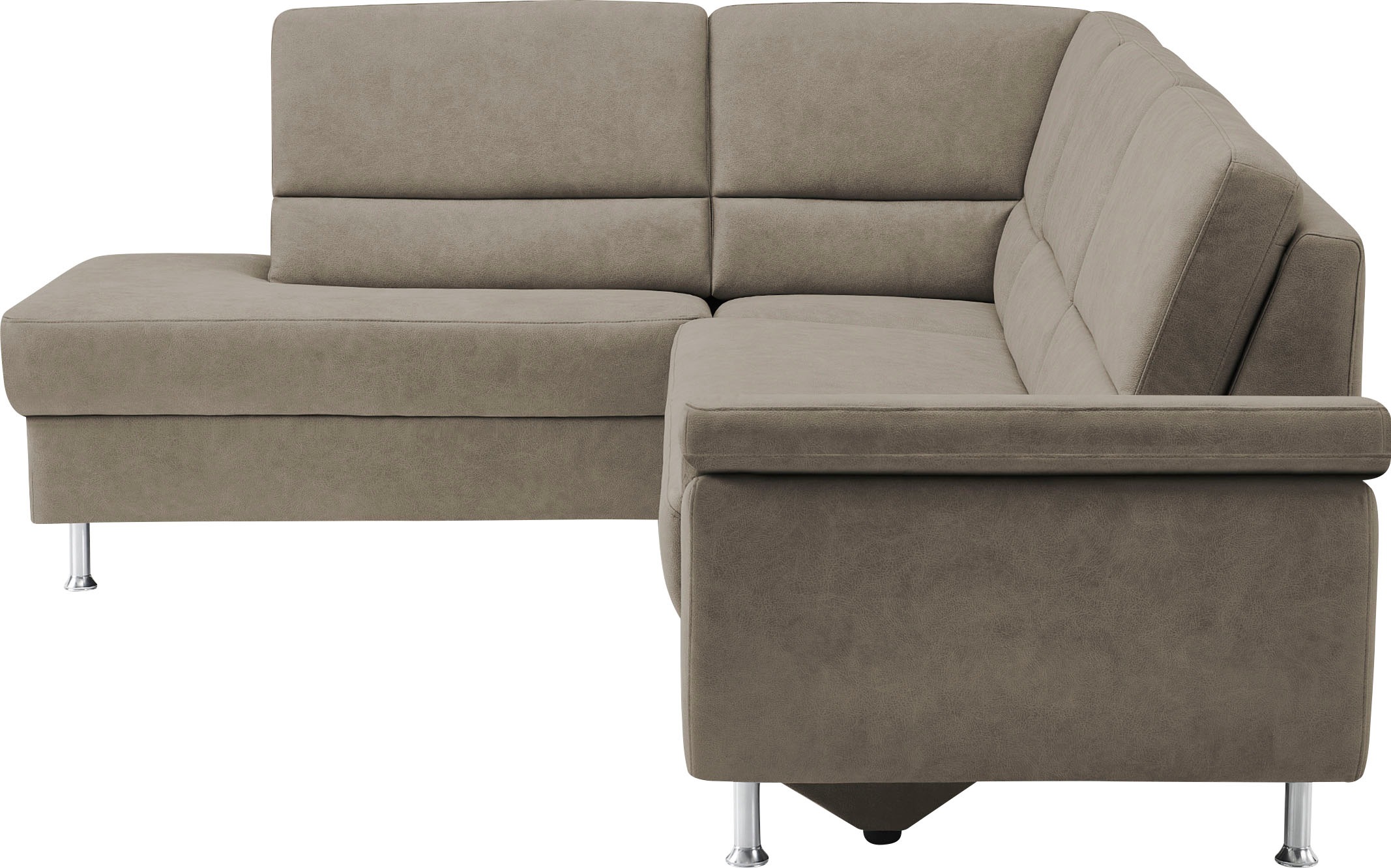 CALIZZA INTERIORS Ecksofa »Onyx L-Form«, Ottomane links oder rechts, wahlweise mit Bettfunktion, Breite 257 cm