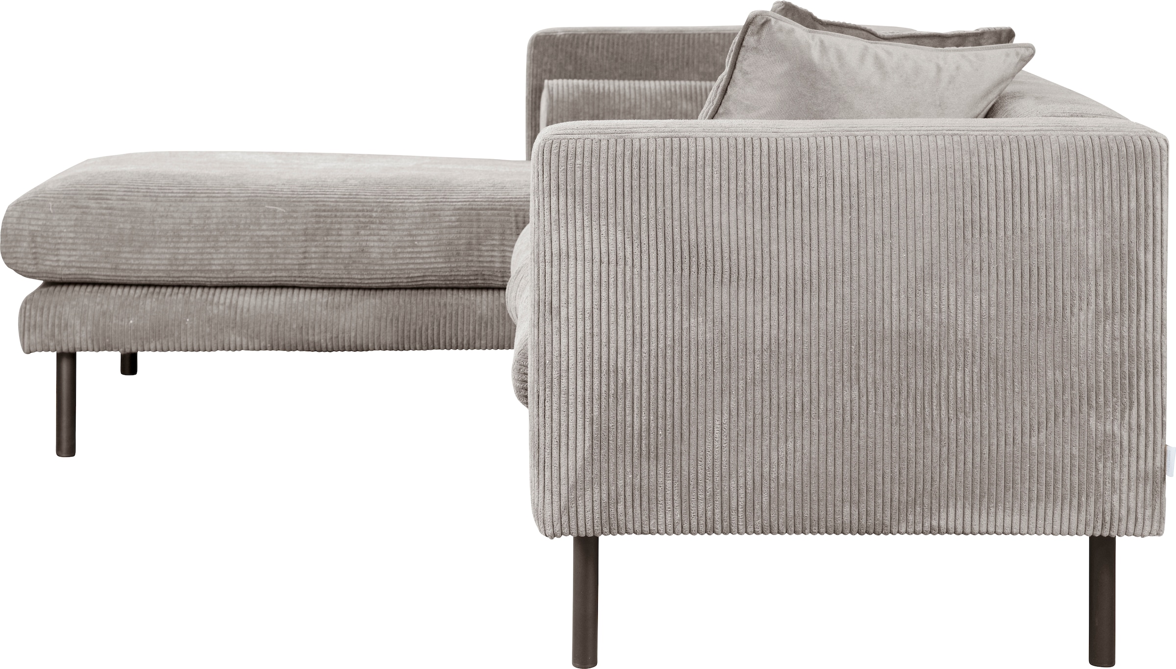 Guido Maria Kretschmer Home&Living Ecksofa »Lillibeth L-Form Designsofa, Maße B/T/H: 240/173/83 cm«, Zierkissen als Wendekissen, in Samtoptik oder Cord