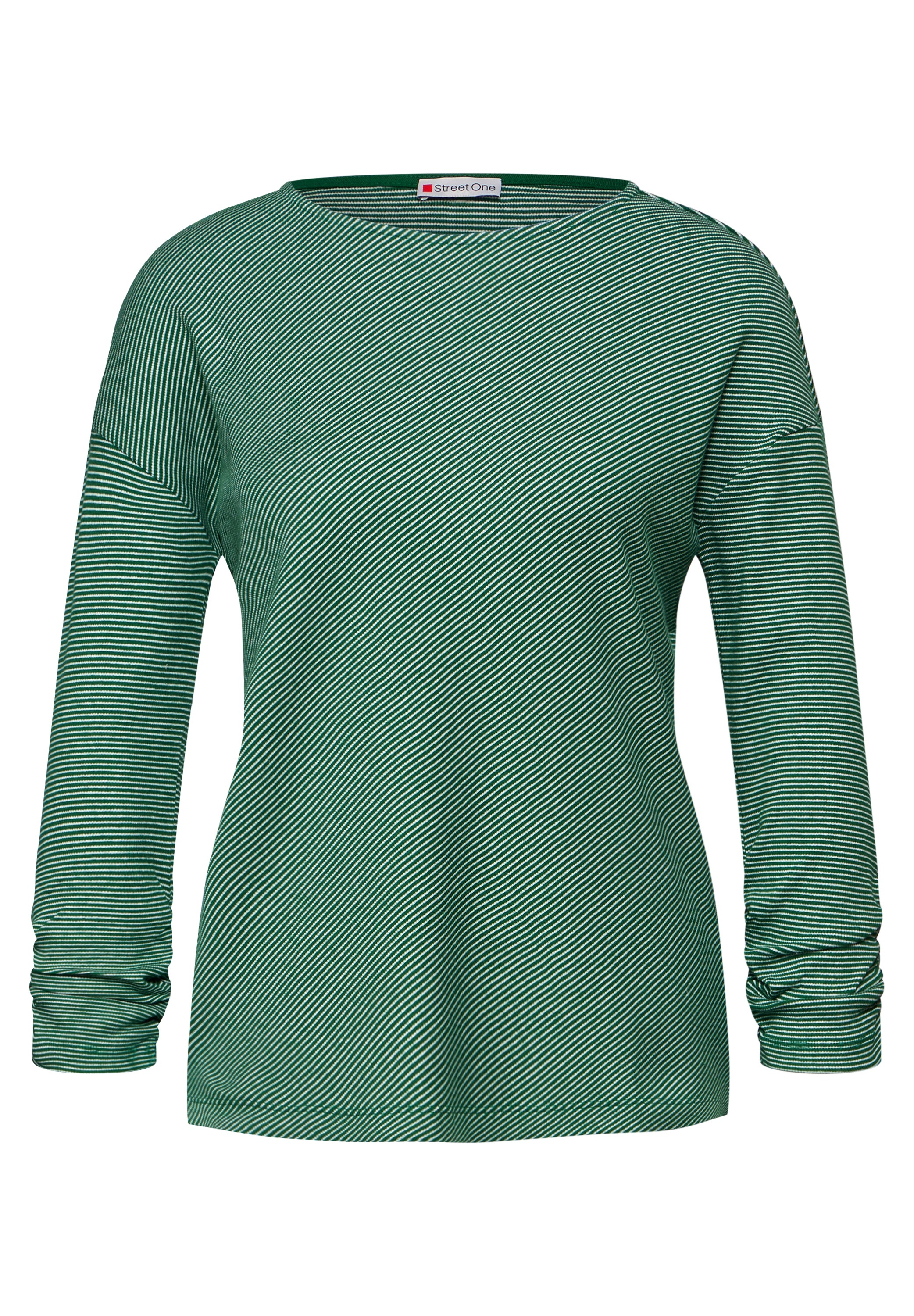 STREET ONE 3/4-Arm-Shirt, mit U-Boot-Ausschnitt