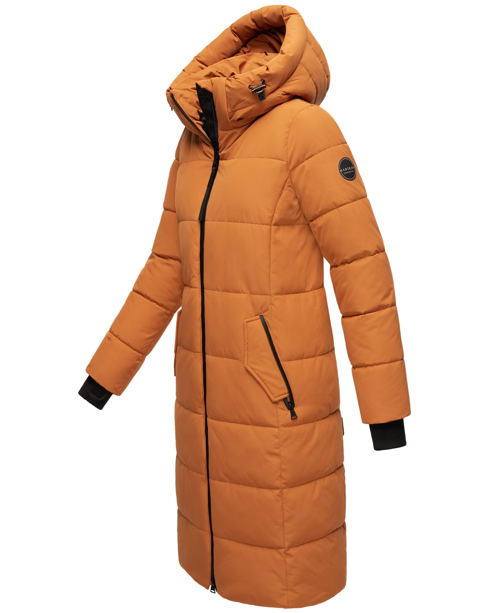 Marikoo Steppjacke »Zuraraa XVI«, langer Winter Mantel gesteppt