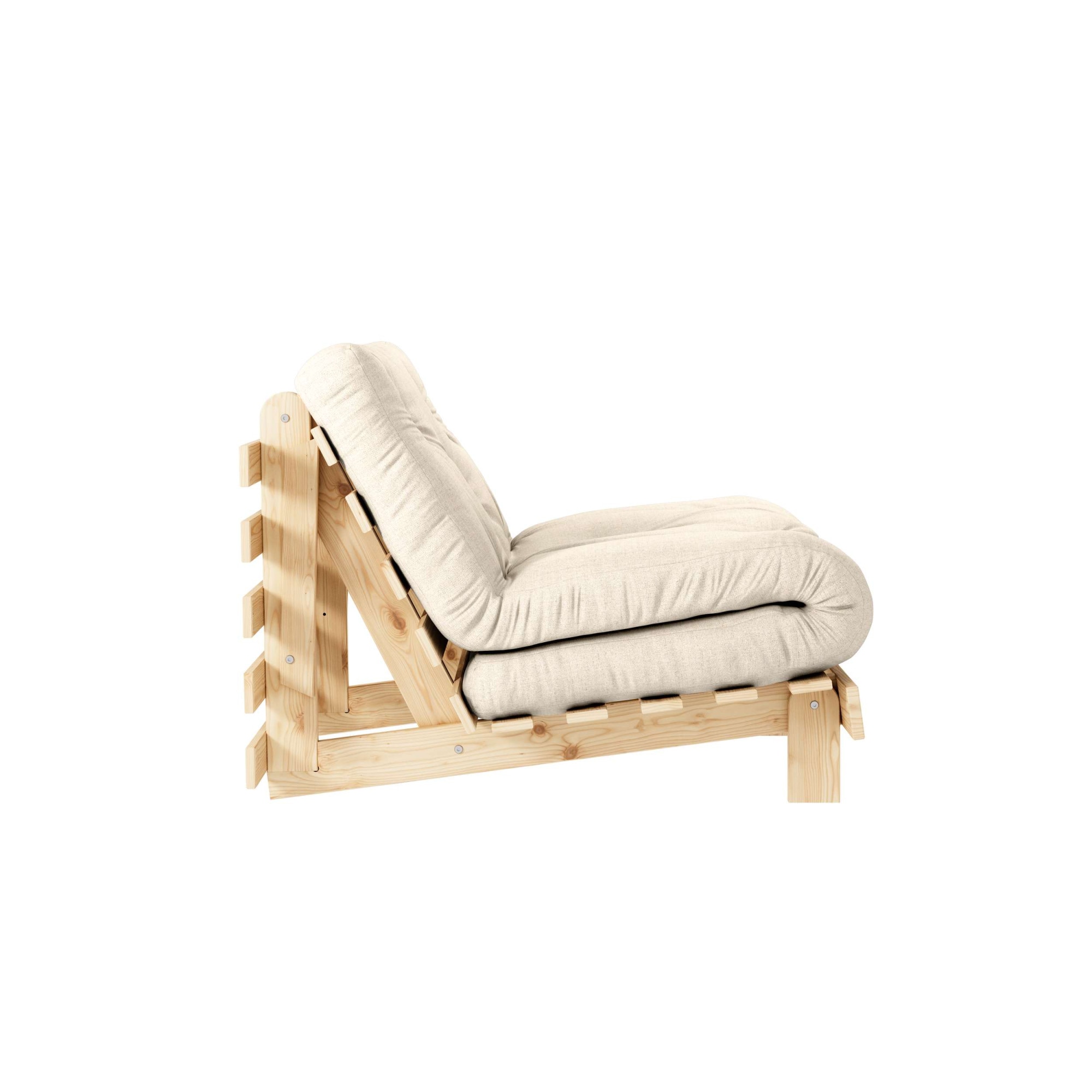 Karup Design Daybett »Roots Sofa Bed, Schlafsofa, Bettfunktion, FSC®-Massivholz, B: 90 cm« Inkl. Futonmatratze. Made in Europe, minimalistisches Design