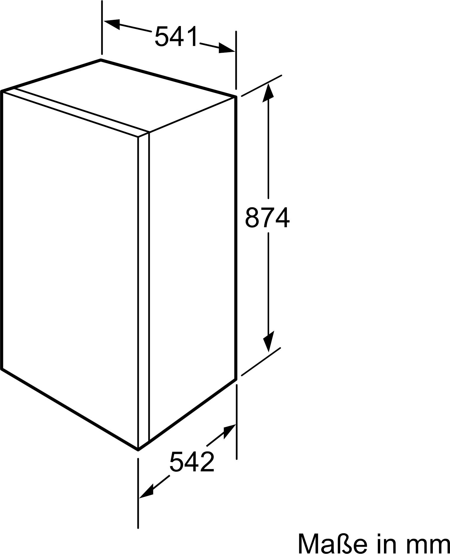 Constructa Einbaugefrierschrank »CE521VSE0«, 87,4 cm hoch, 54,1 cm breit
