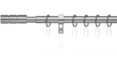 Gardinenstange »Gardinenstange Zylinder, 20 mm, ausziehbar, 1 läufig 130 - 240 cm«, 1...