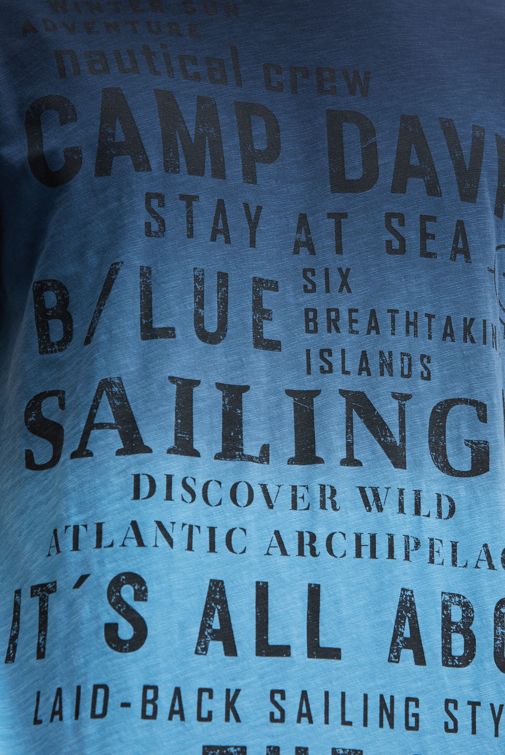CAMP DAVID Rundhalsshirt mit Farbverlauf