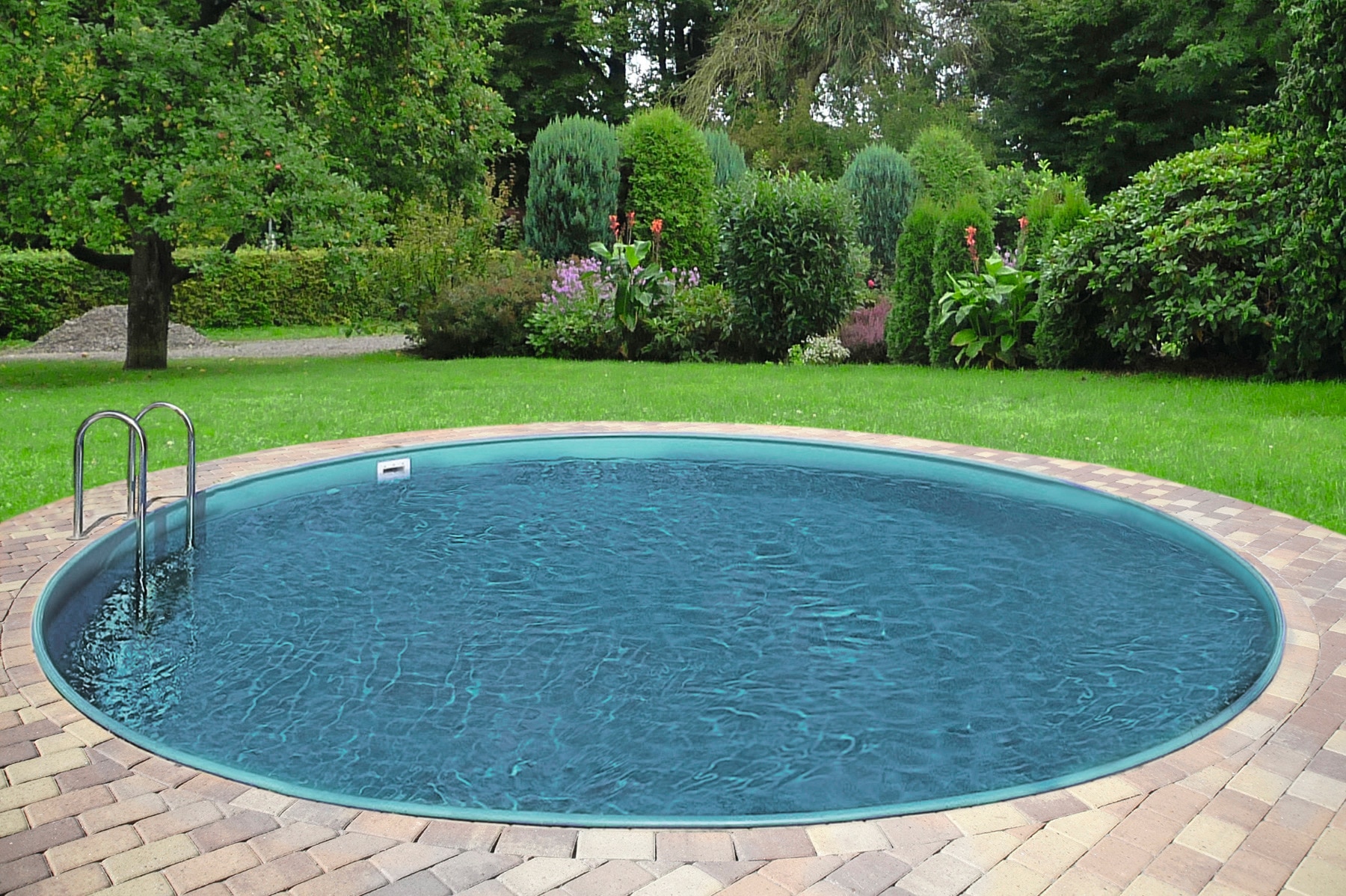Clear Pool Rundpool "PREMIUM IBIZA" inkl. Bodenschutzplane, in verschiedenen Größen erhältlich