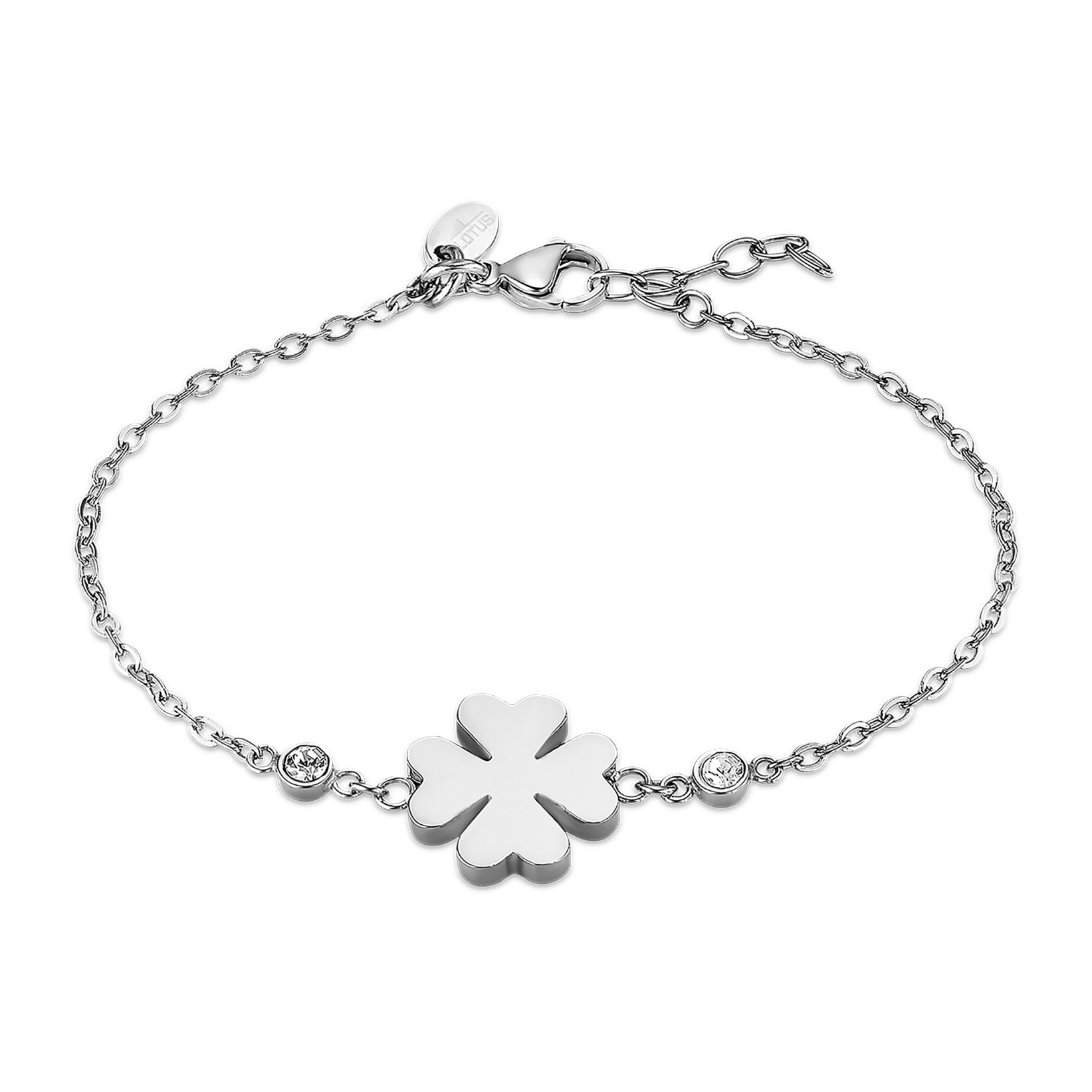 Lotus Armband »Essentials - Kleeblatt« mit Glasstein