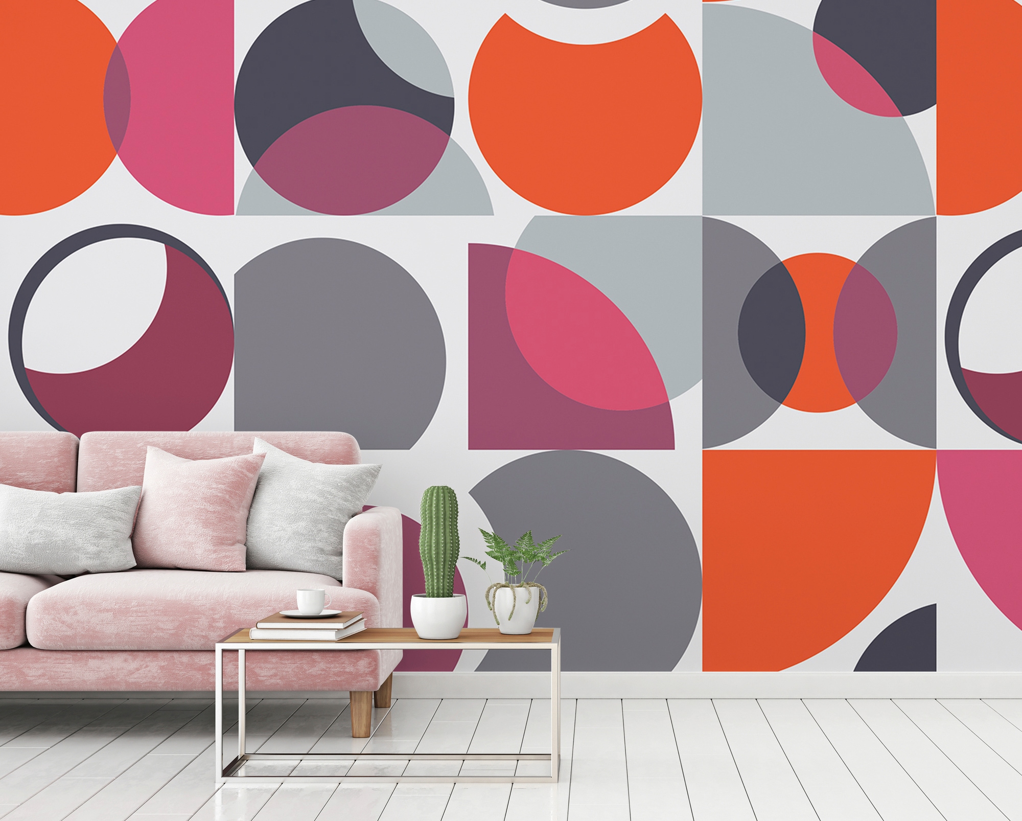 Architects Paper Fototapete »Atelier 47 Circles Artwork 3«, geometrisch, Vlies, Wand, Schräge, Decke