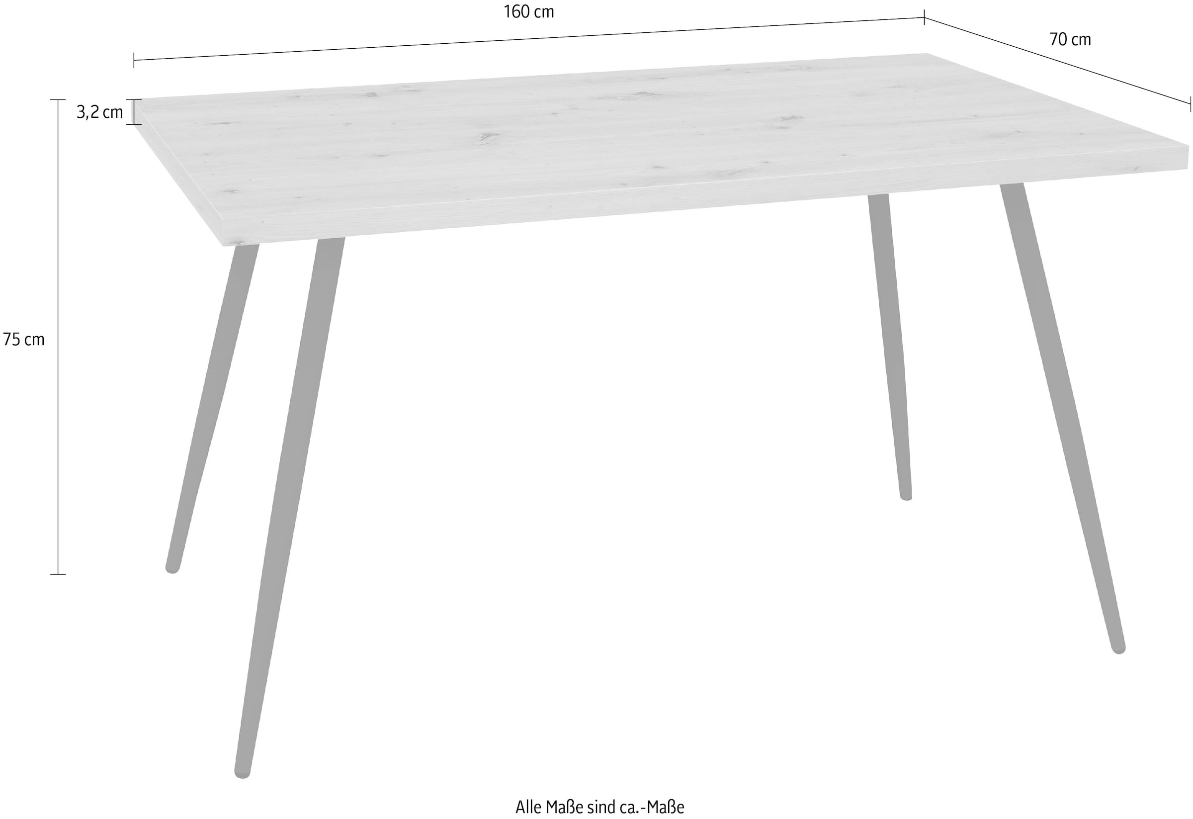 Mäusbacher Schreibtisch »Big System Office«, Breite 160 cm