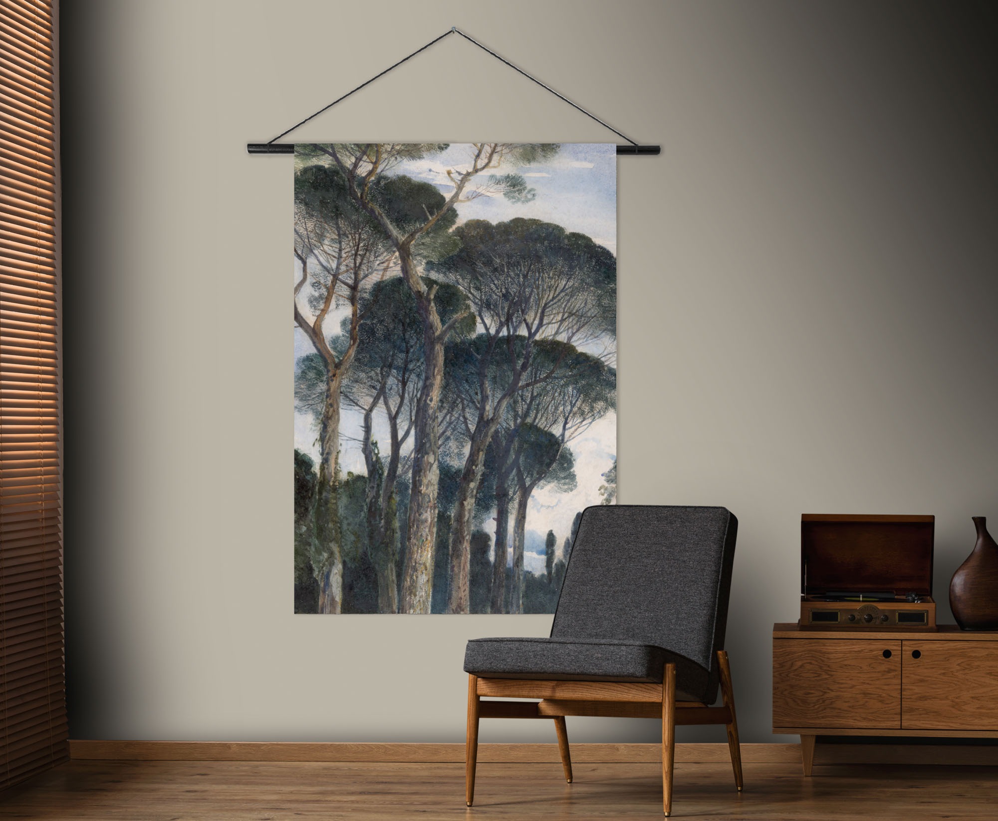 Art for the home Wandbild "Schirmkiefern", Art-Landschaft, (1 St.), Textilp günstig online kaufen