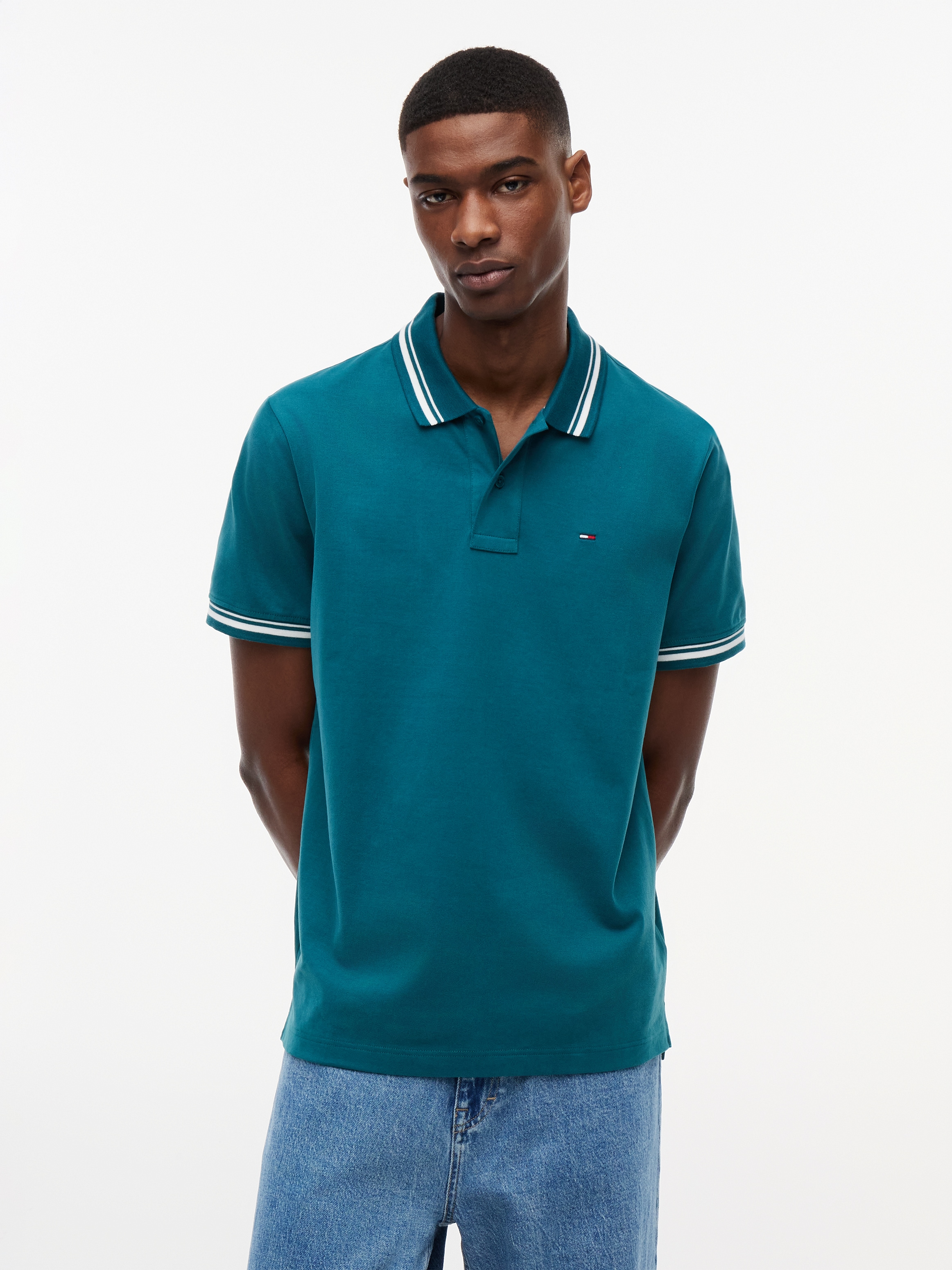 Tommy Jeans Poloshirt "TJM REGULAR TIPPED" Regular fit mit Polokragen