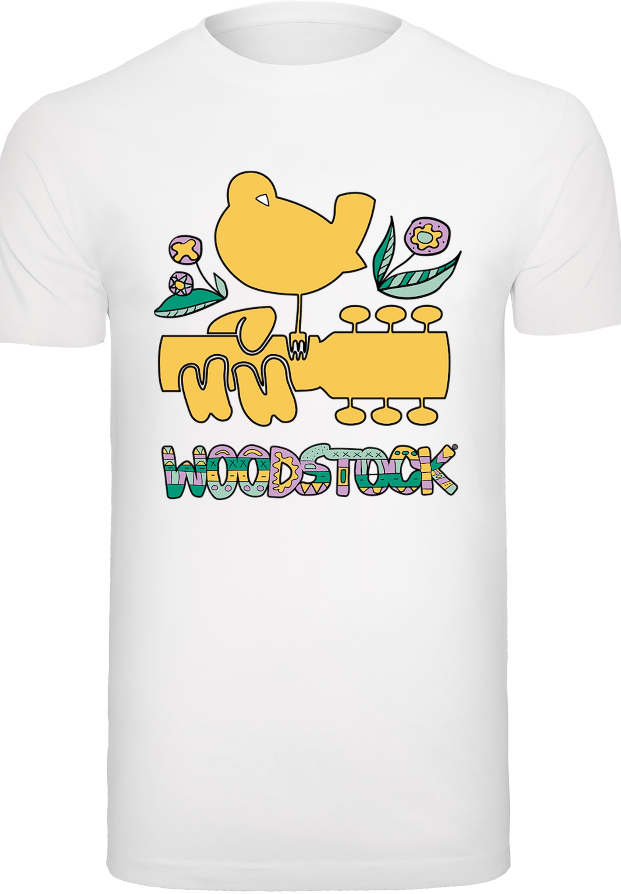 F4NT4STIC T-Shirt »Woodstock Artwork«, Herren,Premium Merch,Regular-Fit,Basic,Bandshirt