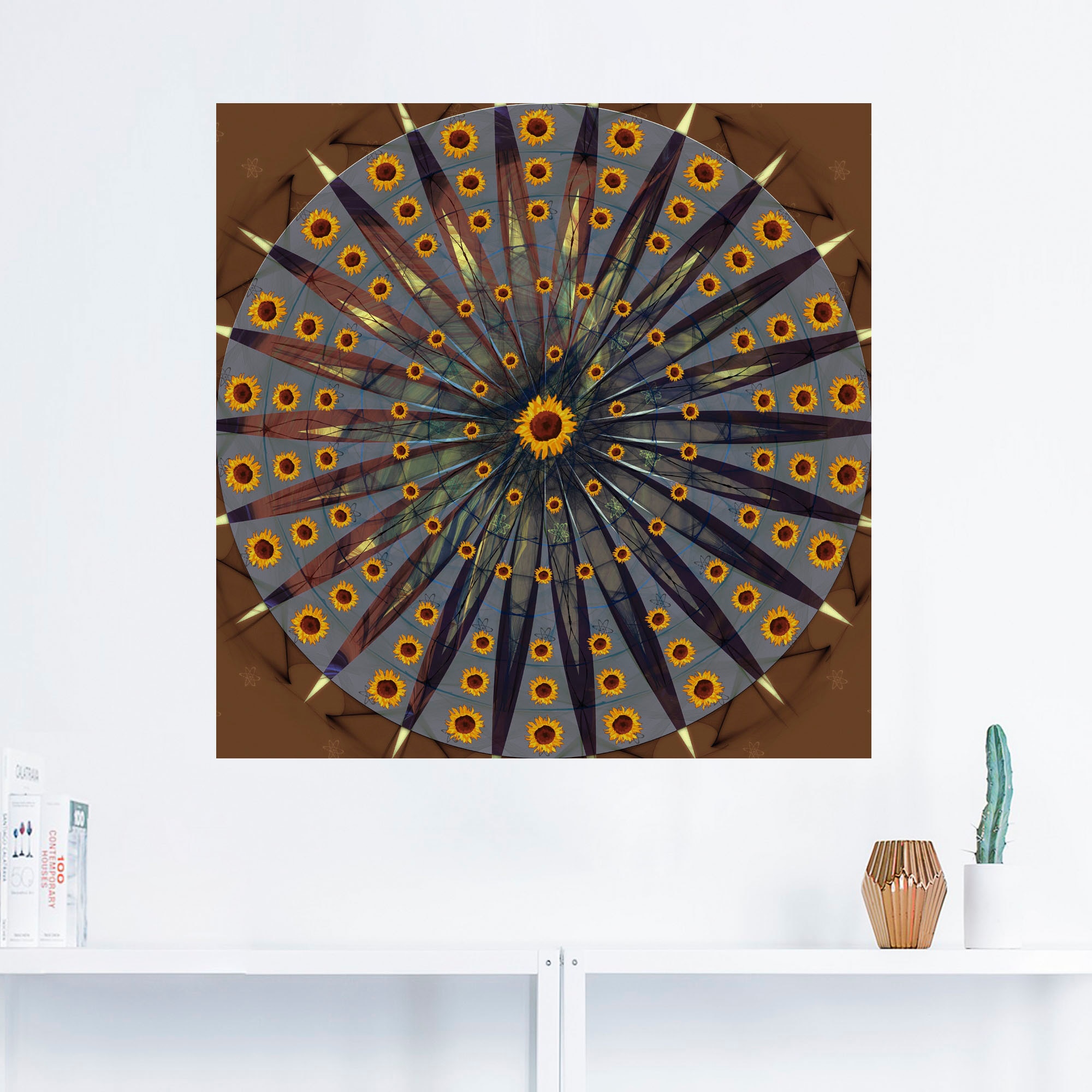 Artland Wandfolie »Mandala - Sonnenblume«, Muster, (1 St.), selbstklebend