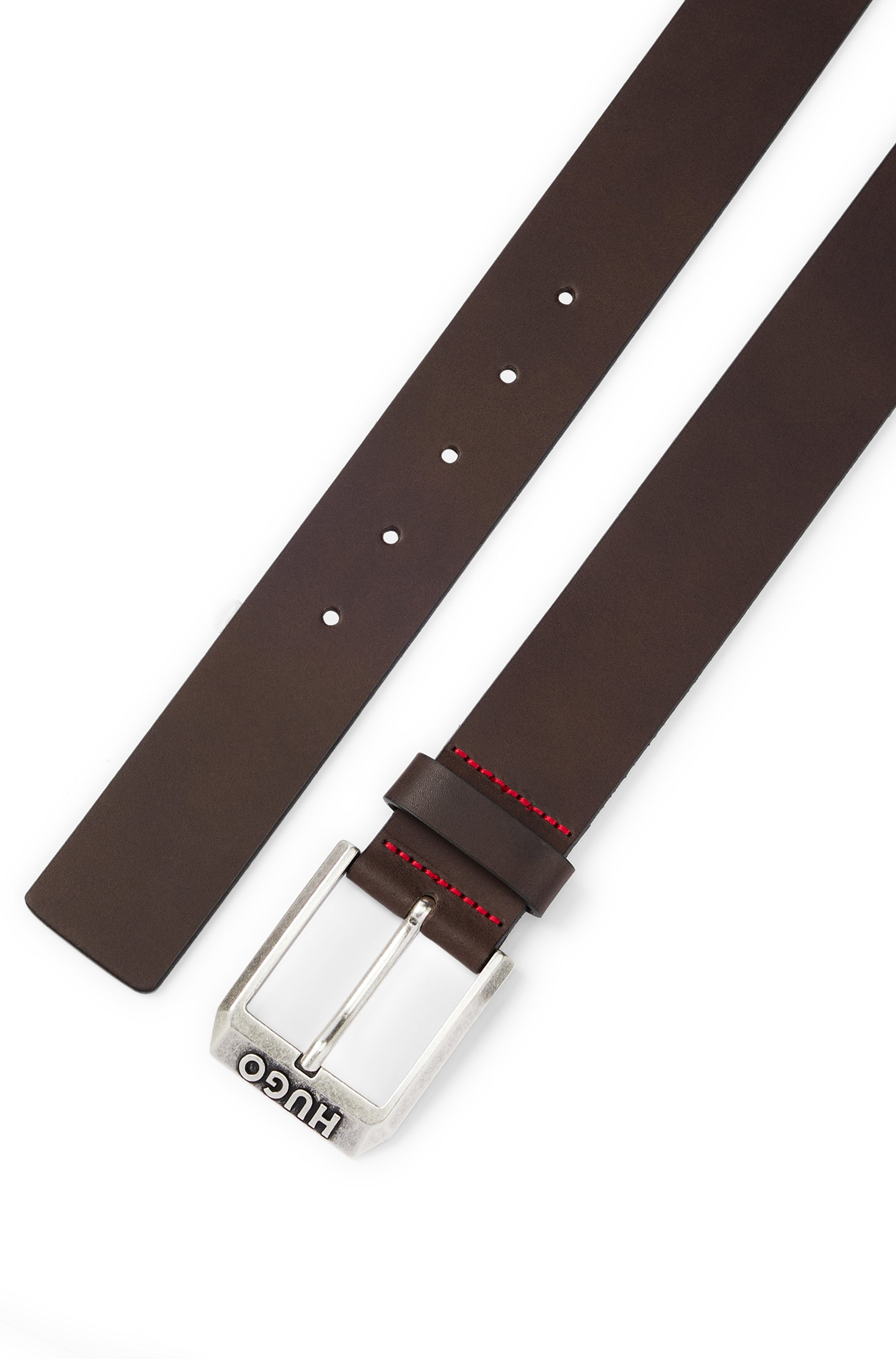 Thumbnail - HUGO Ledergürtel "Gelio Sz40" mit Markenlabel von HUGO