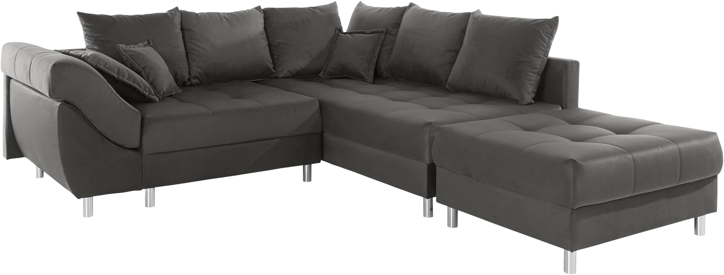 Thumbnail - COLLECTION AB Ecksofa "(Spar-Set) Innsbruck L-Form und Hocker" Ecksofa und Hocker, Recamiere links oder rechts montierba...
