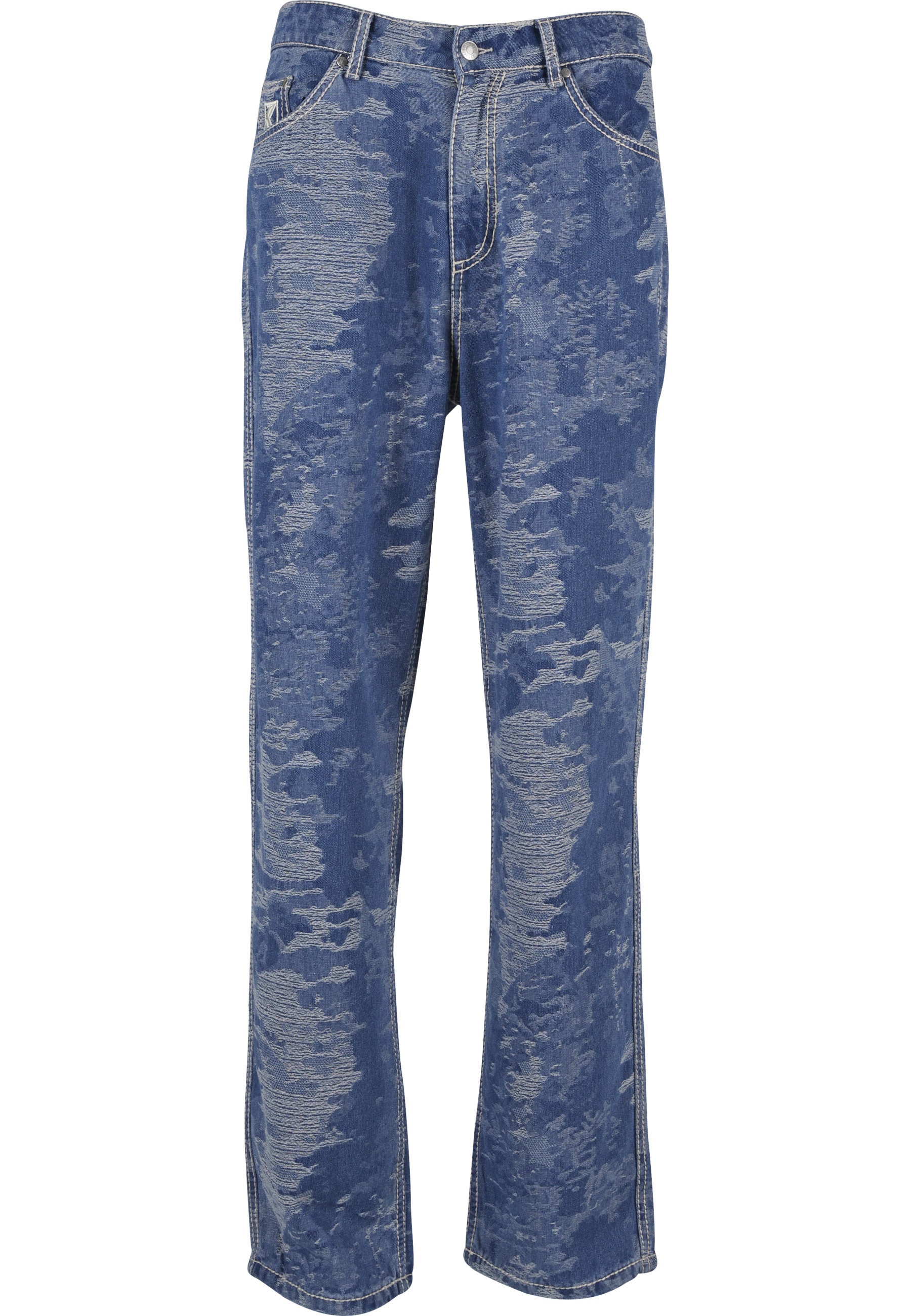 Karl Kani Bequeme Jeans "Karl Kani OG K Distress Camo Five Pocket Denim" günstig online kaufen