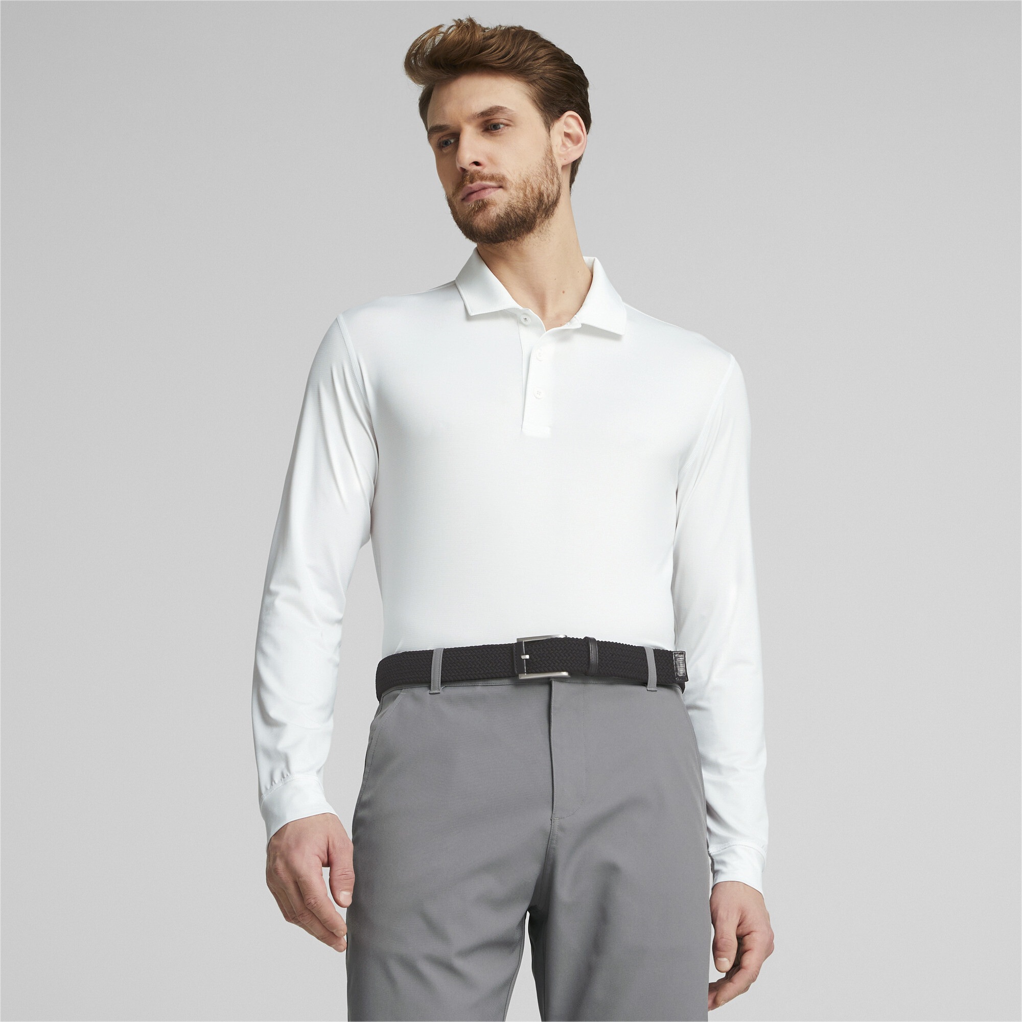 PUMA Poloshirt »YouV Long Sleeve Golfpolo Herren«