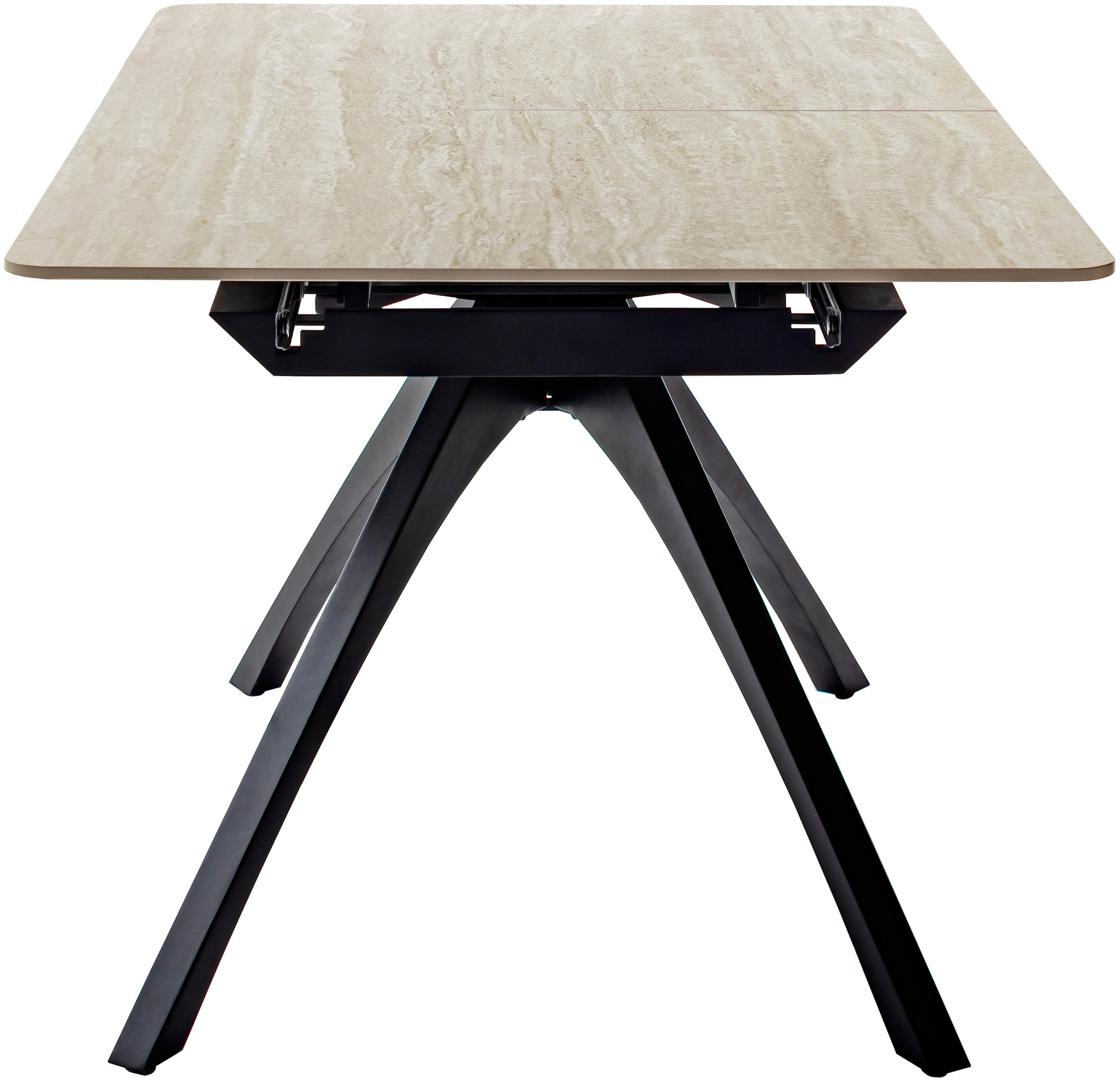 MCA furniture Esstisch »CERRITO Auszugtisch 160-220 cm - marmoriert«, (1 St.), Keramik,Metall,Synchronauszug,ausziehbar,8-10 Personen