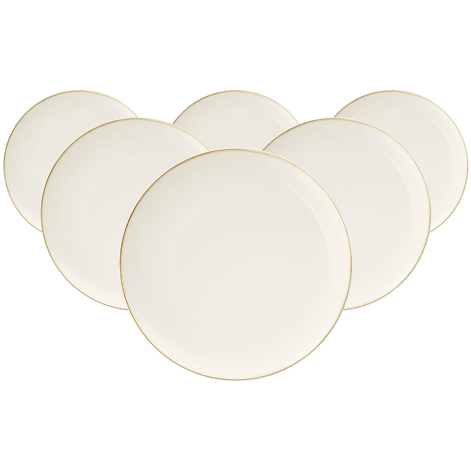 Seltmann Weiden Speiseteller "Speiseteller Savona Fine Diamond ø 27,7 cm 6er Set creme" Spülmaschinenfest, Mikrowellensicher, Ofenfest