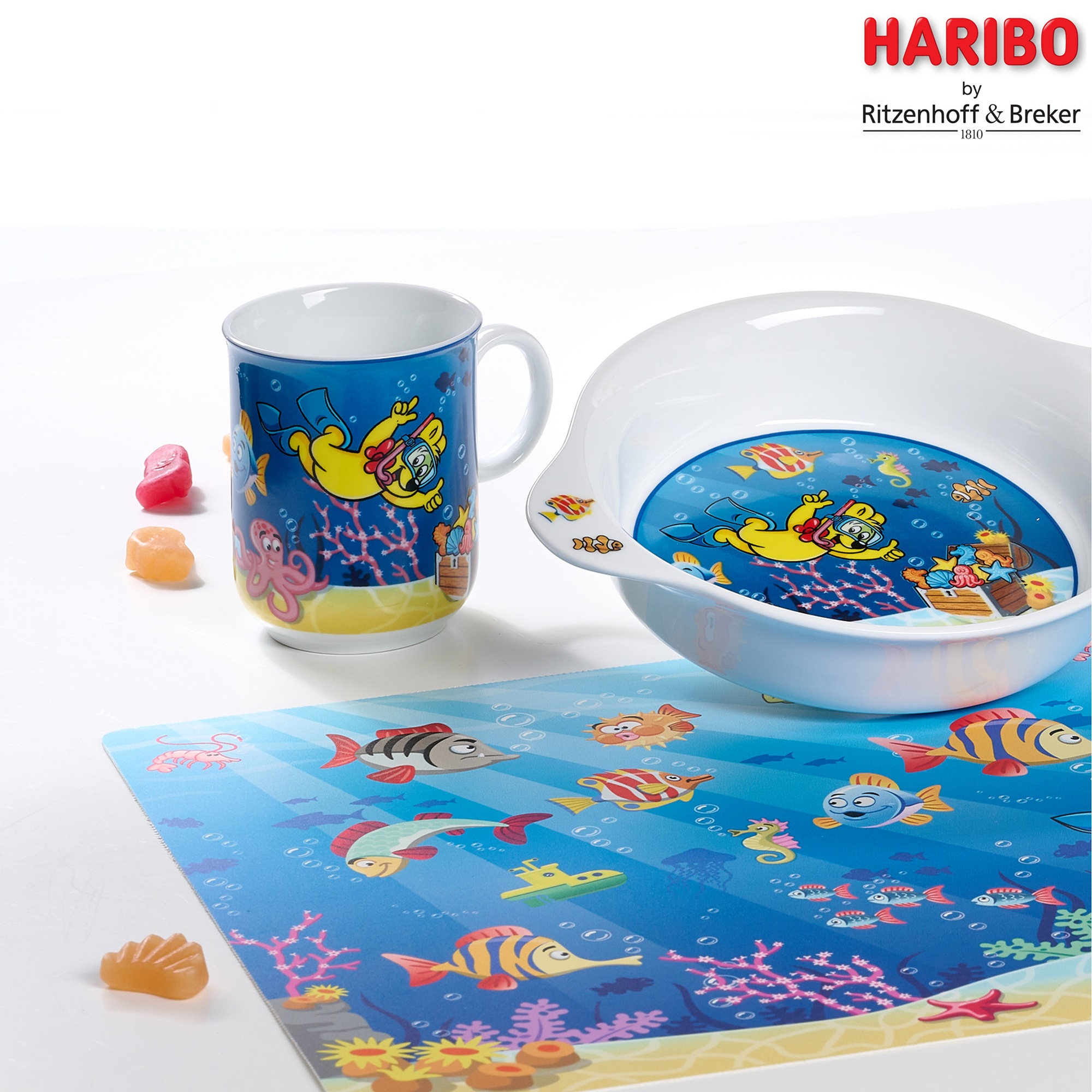 Ritzenhoff & Breker Platzset "HARIBO Seaworld, 4-teilig, 45 x 30 cm" rutsch günstig online kaufen
