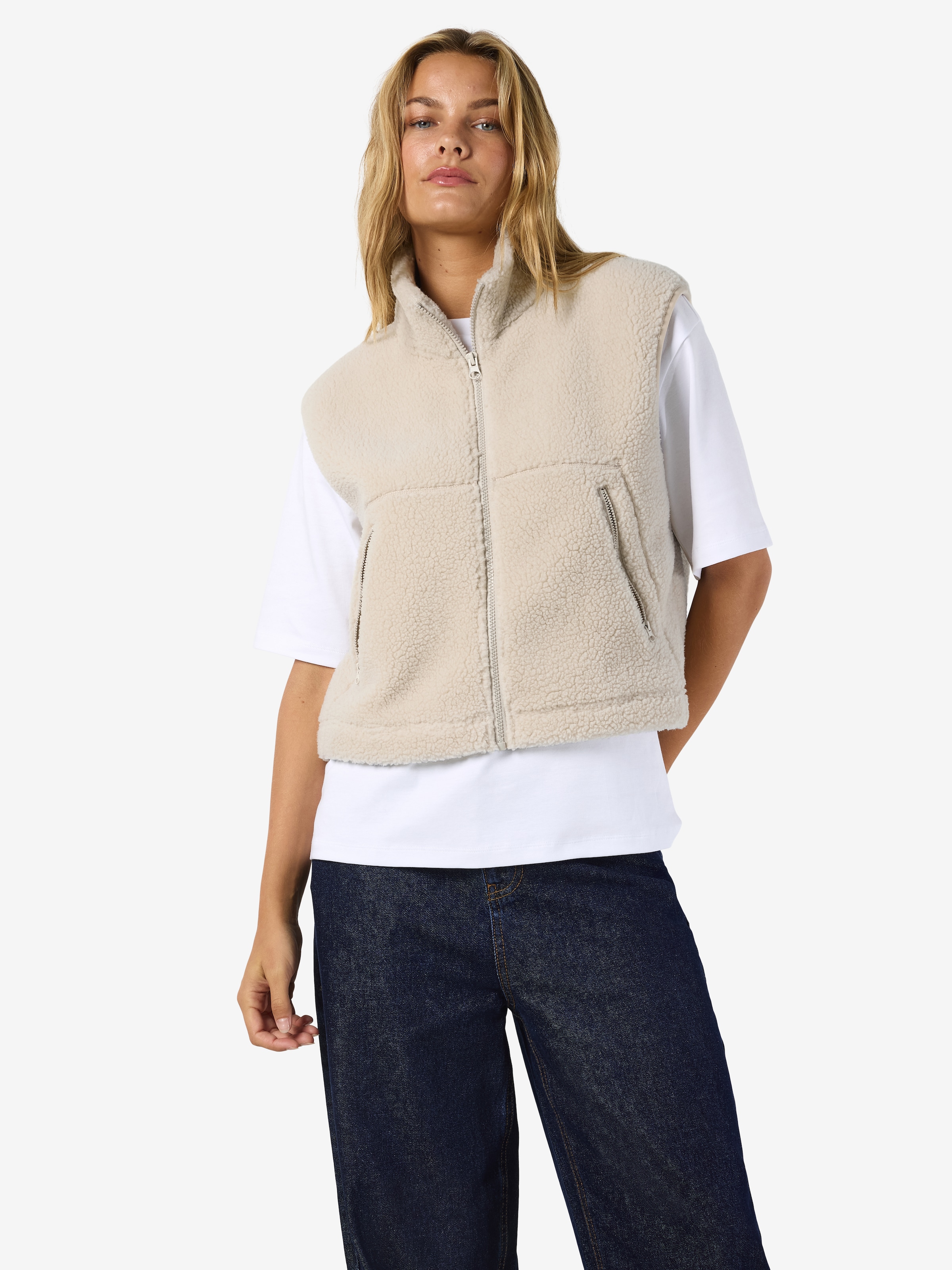 Noisy may Fellweste "NMMASEY SHORT TEDDY VEST FWD NOOS" günstig online kaufen