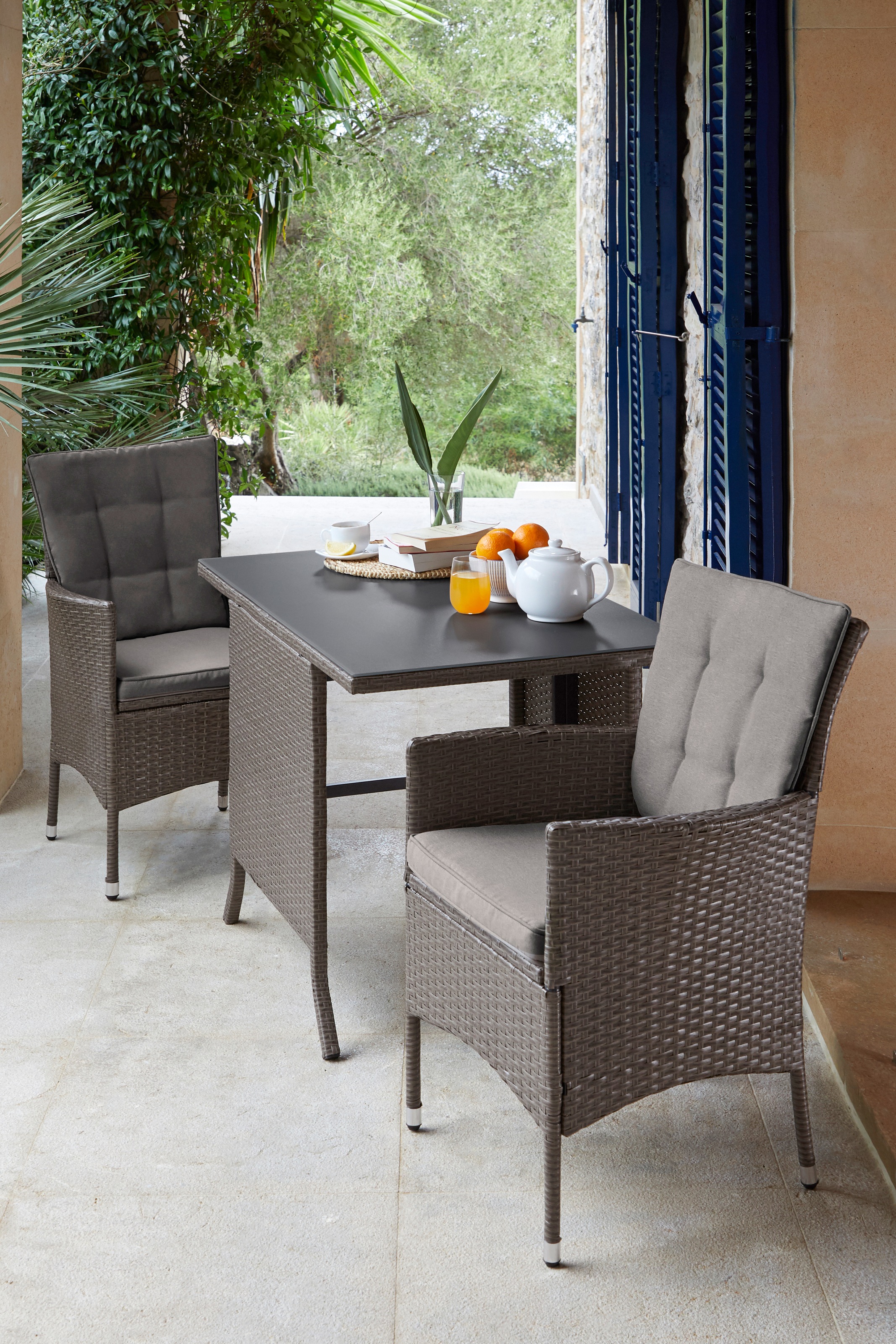 KONIFERA Garten-Essgruppe "Balkonset "Mailand"" Set, 2x Sessel, 1x Tisch 11 günstig online kaufen