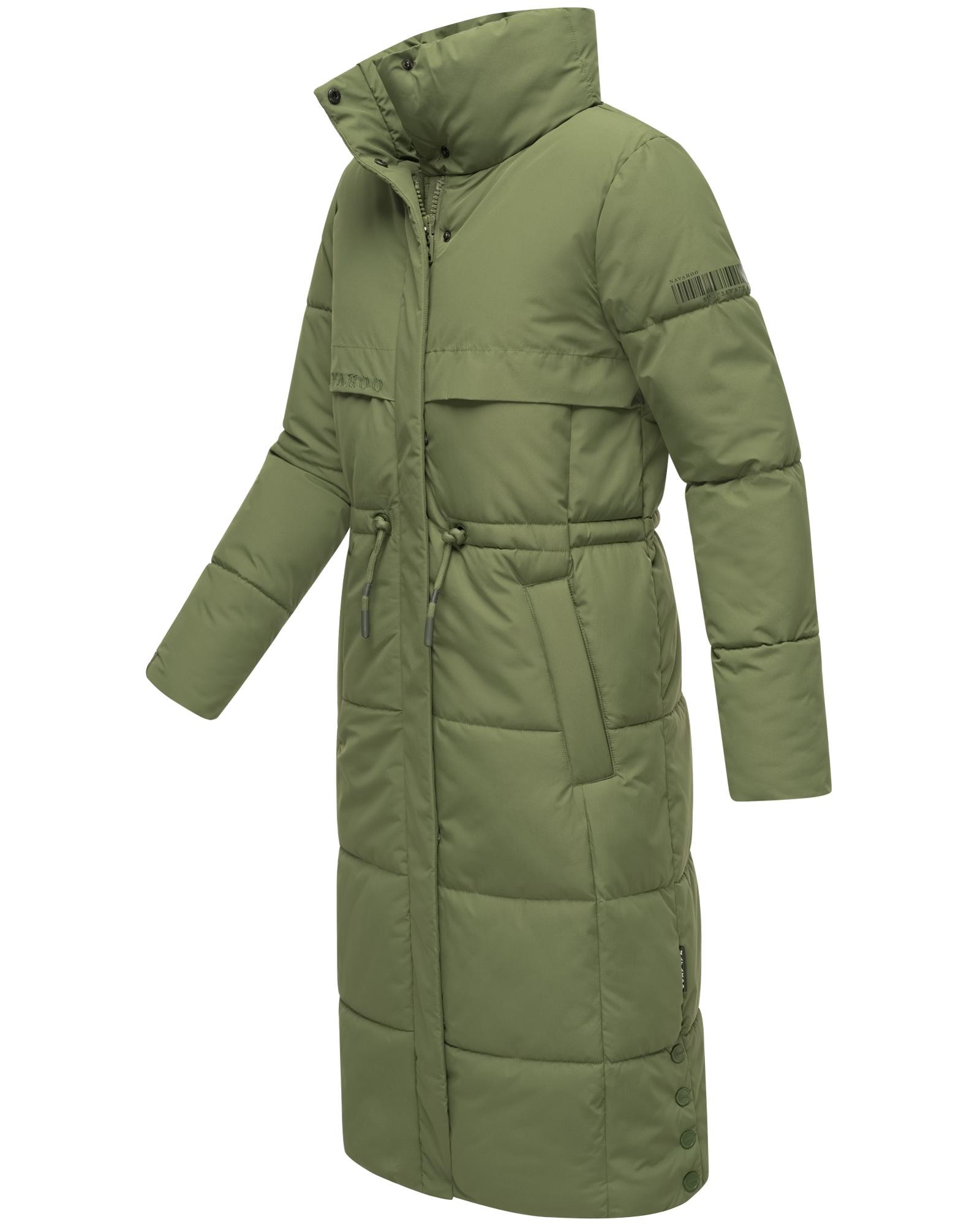 Navahoo Wintermantel »Der Wahnsinn 14«, Damen Steppmantel aus recyceltem Polyester