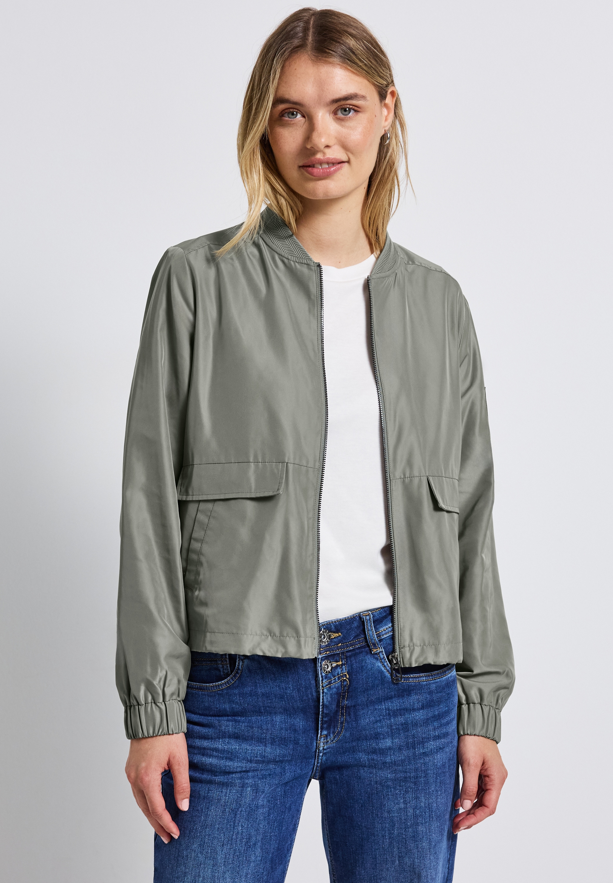 STREET ONE Blouson, ohne Kapuze, mit Elastikbund an den Ärmeln günstig online kaufen