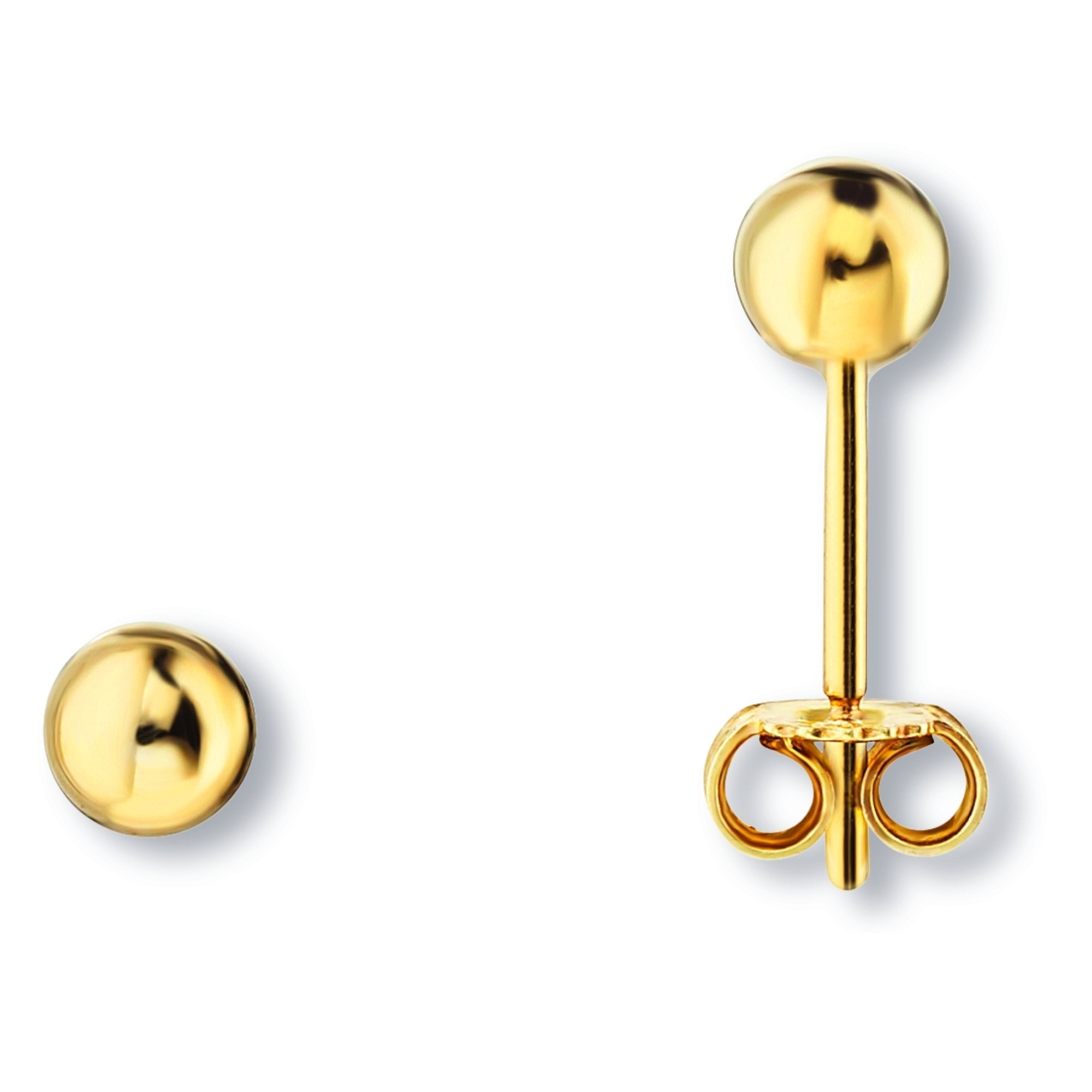 ONE ELEMENT Paar Ohrhänger »Kugel Ohrringe Ohrstecker aus 333 Gelbgold«, Damen Gold Schmuck Kugel
