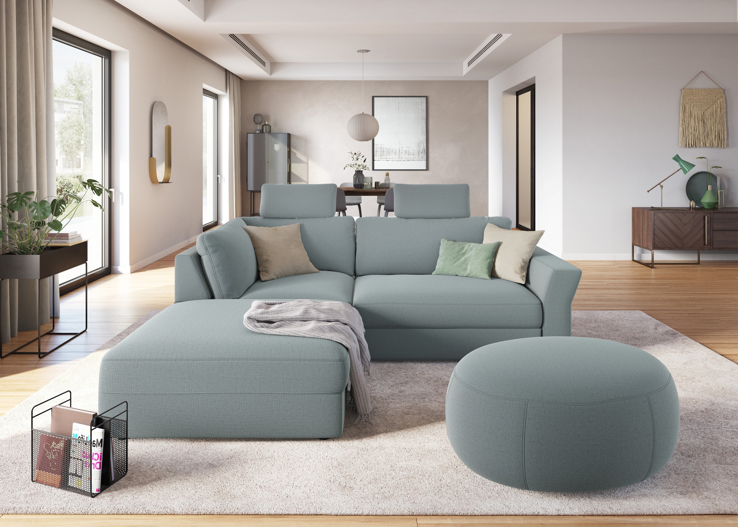 sit&more Ecksofa »Cadabra L-Form« Breite 243 cm, inklusive Sitztiefenverstellung