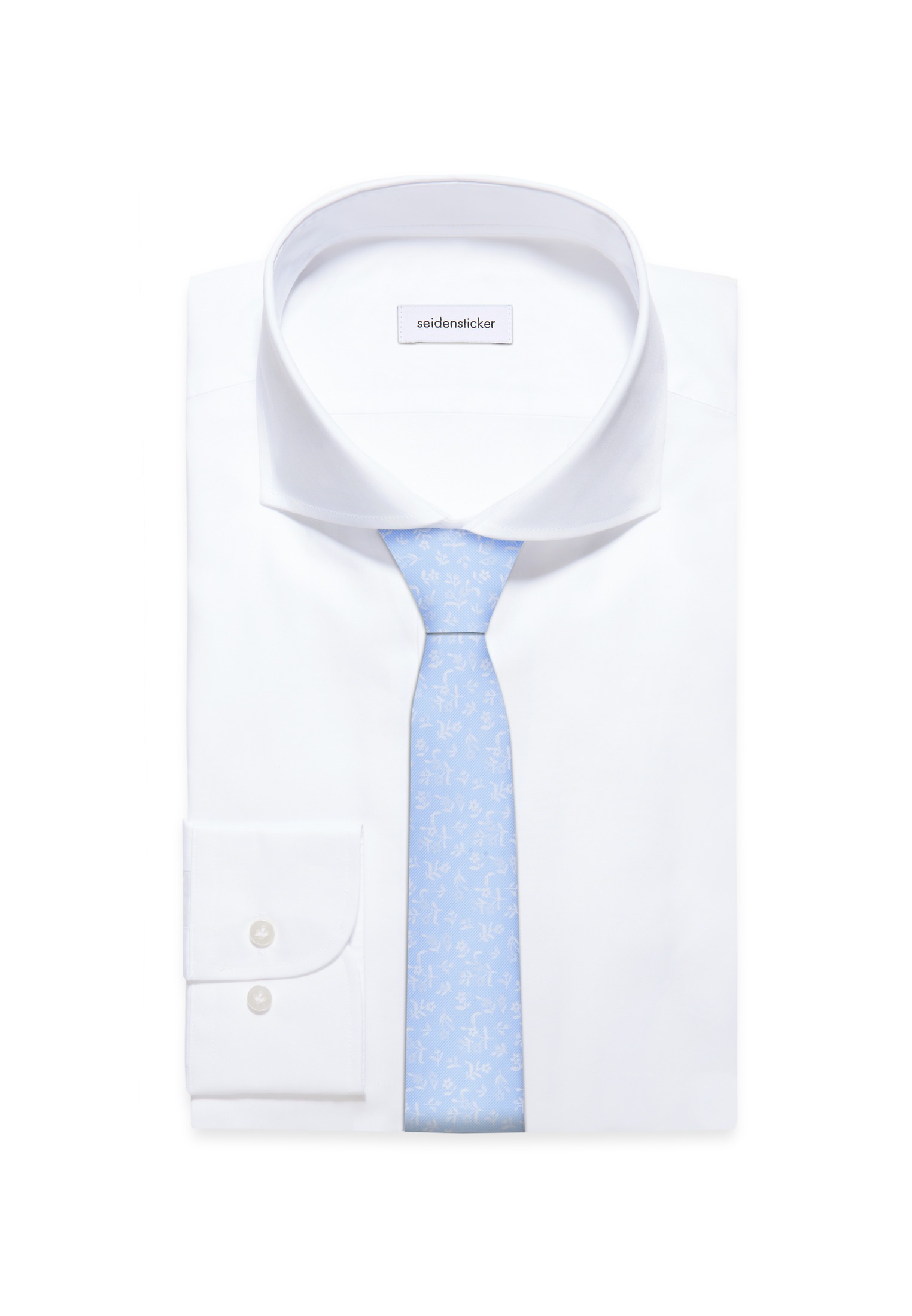 seidensticker Krawatte "Schwarze Rose" Breit (7cm) Kleinmuster günstig online kaufen